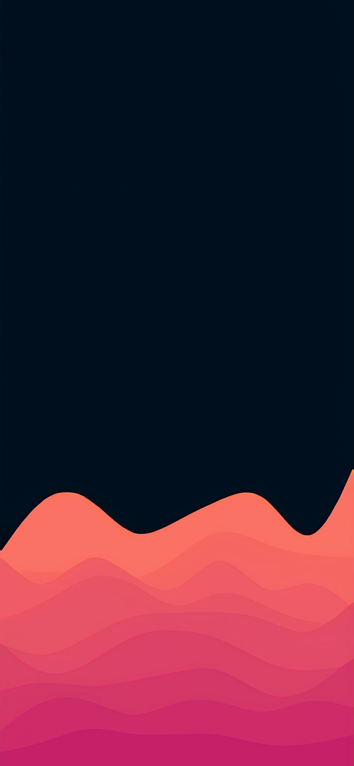 Обои iOS 15, облако, гора, лазурный, Оранжевый цвет в разрешении 1242x2688