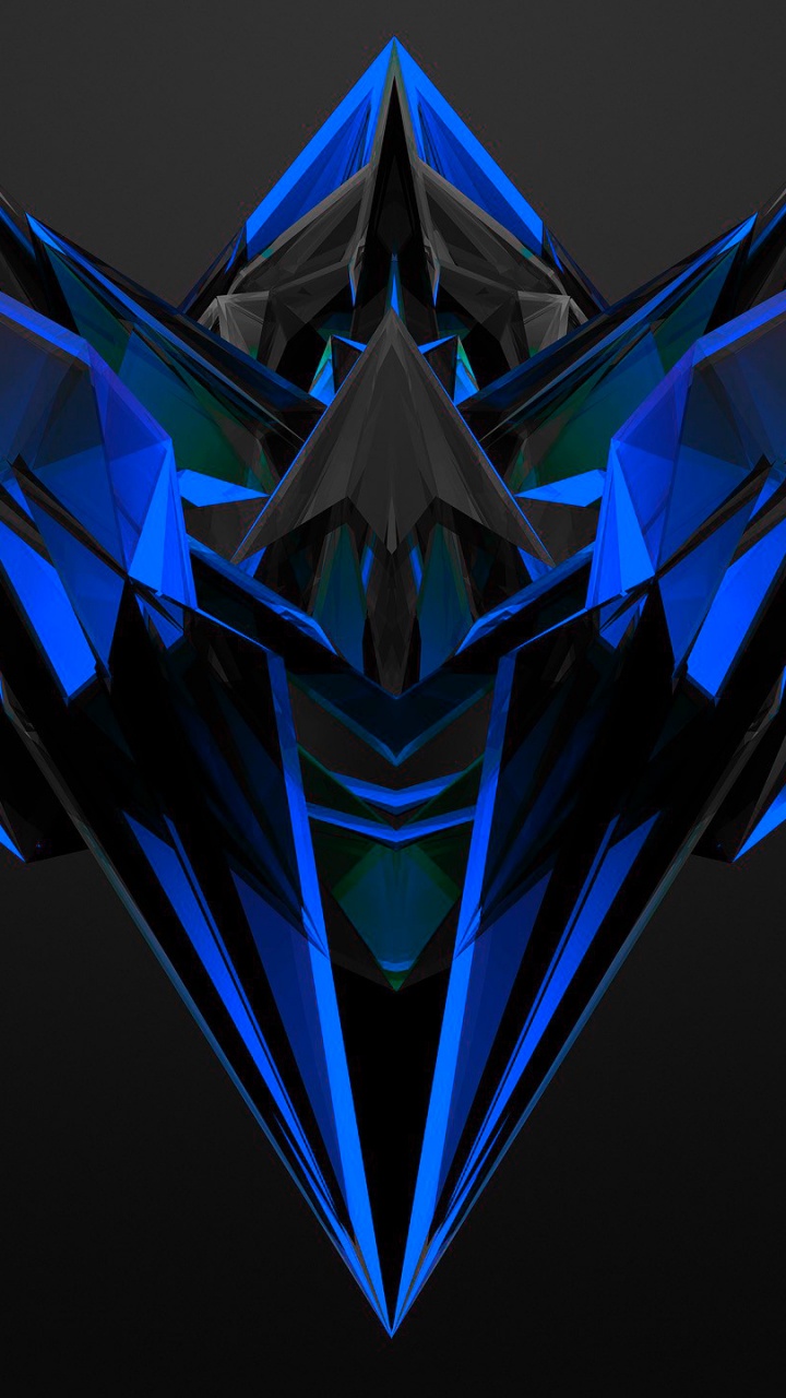 Обои синий, электрик, графический дизайн, графика, лого в разрешении 720x1280