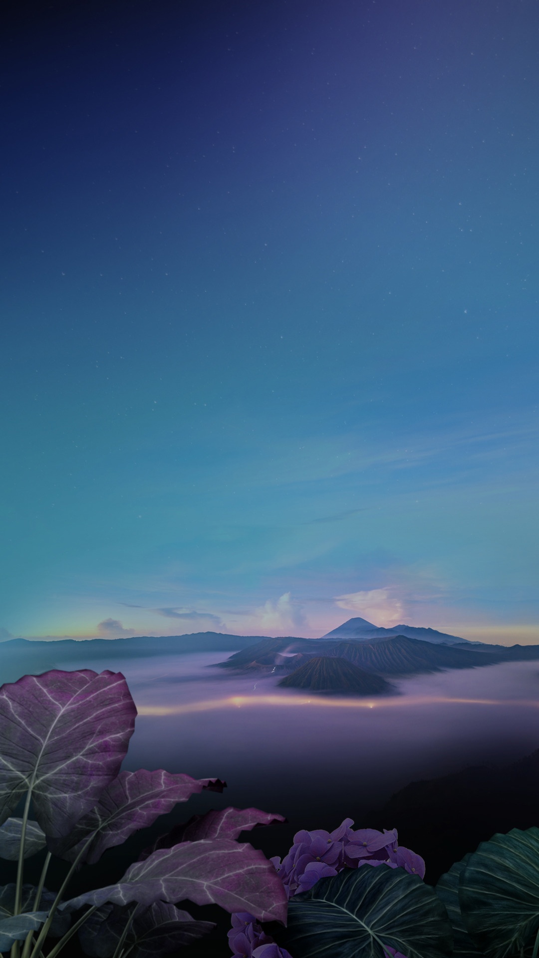 Обои LG, LG Q70, горный хребет, саммит, вулканического рельефа в разрешении 1080x1920