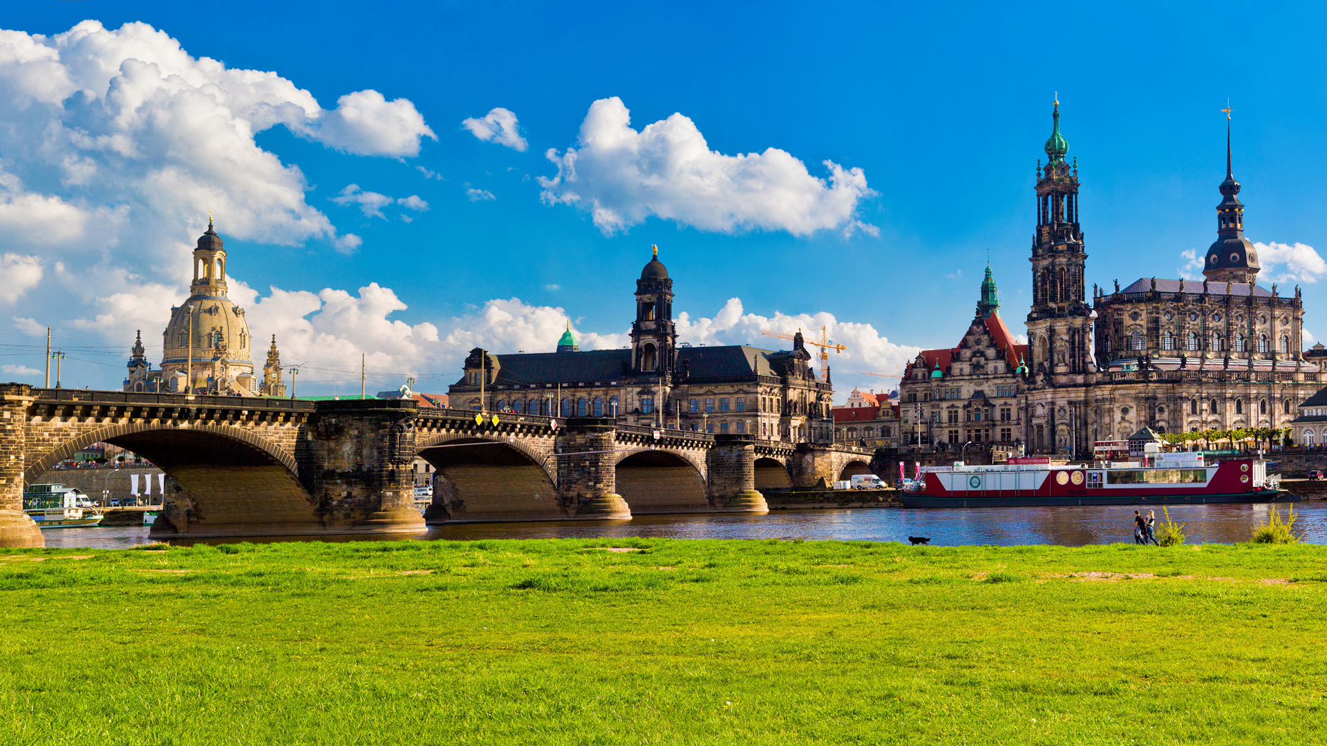 Обои Дрезденский фарфор, ориентир, реки, город, туризм в разрешении 1920x1080