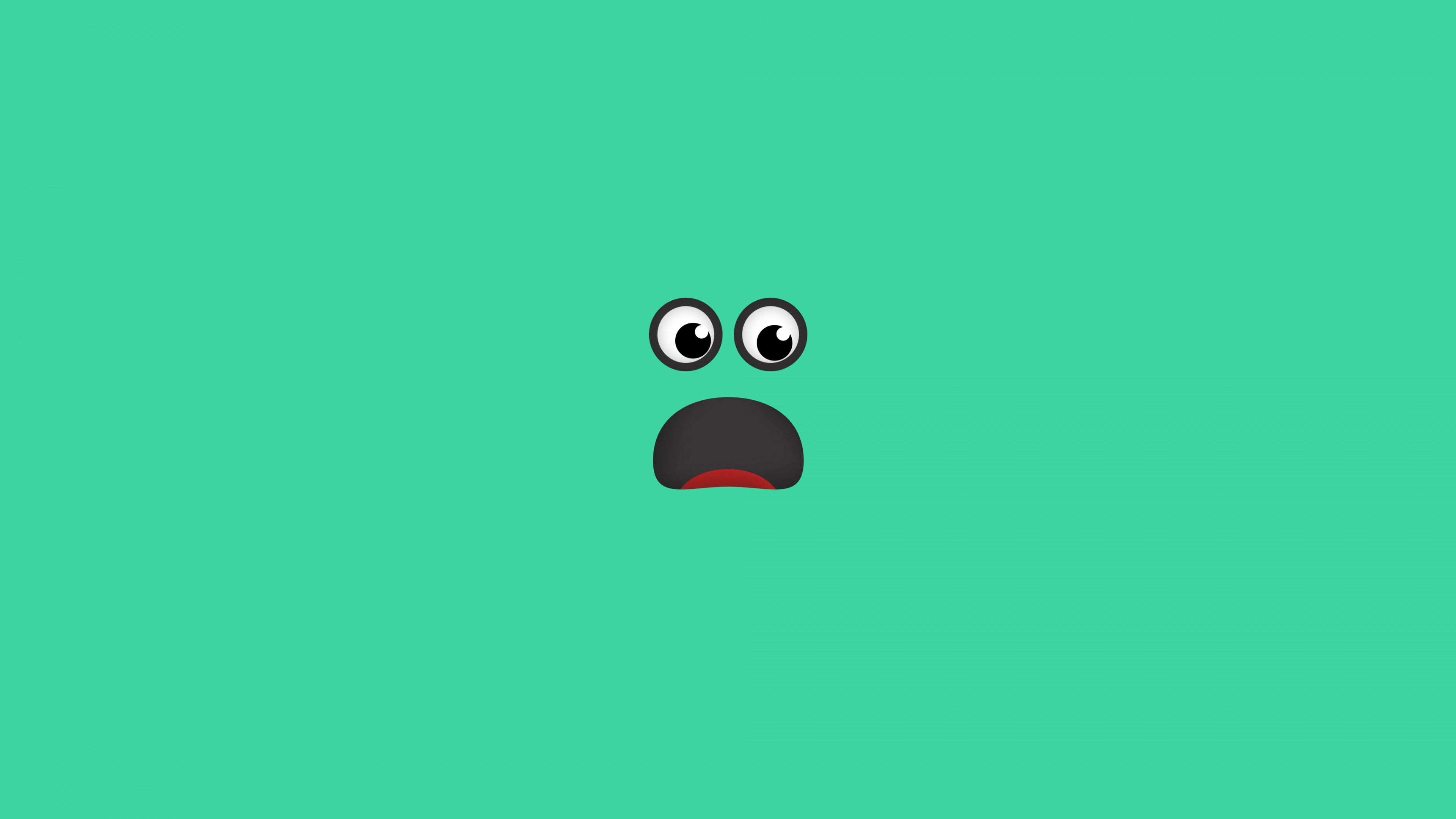 Обои мультфильм, зеленый, Аква, бирюза, лого в разрешении 3840x2160