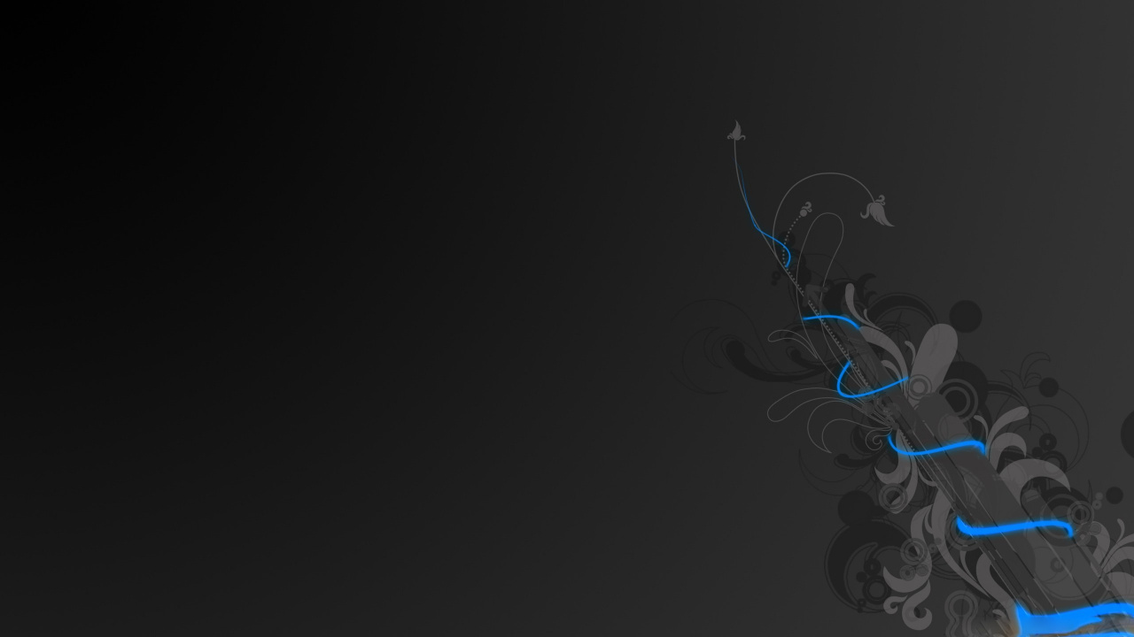 Обои абсолютная музыка, джаз, абстрактное искусство, синий, черный в разрешении 1280x720