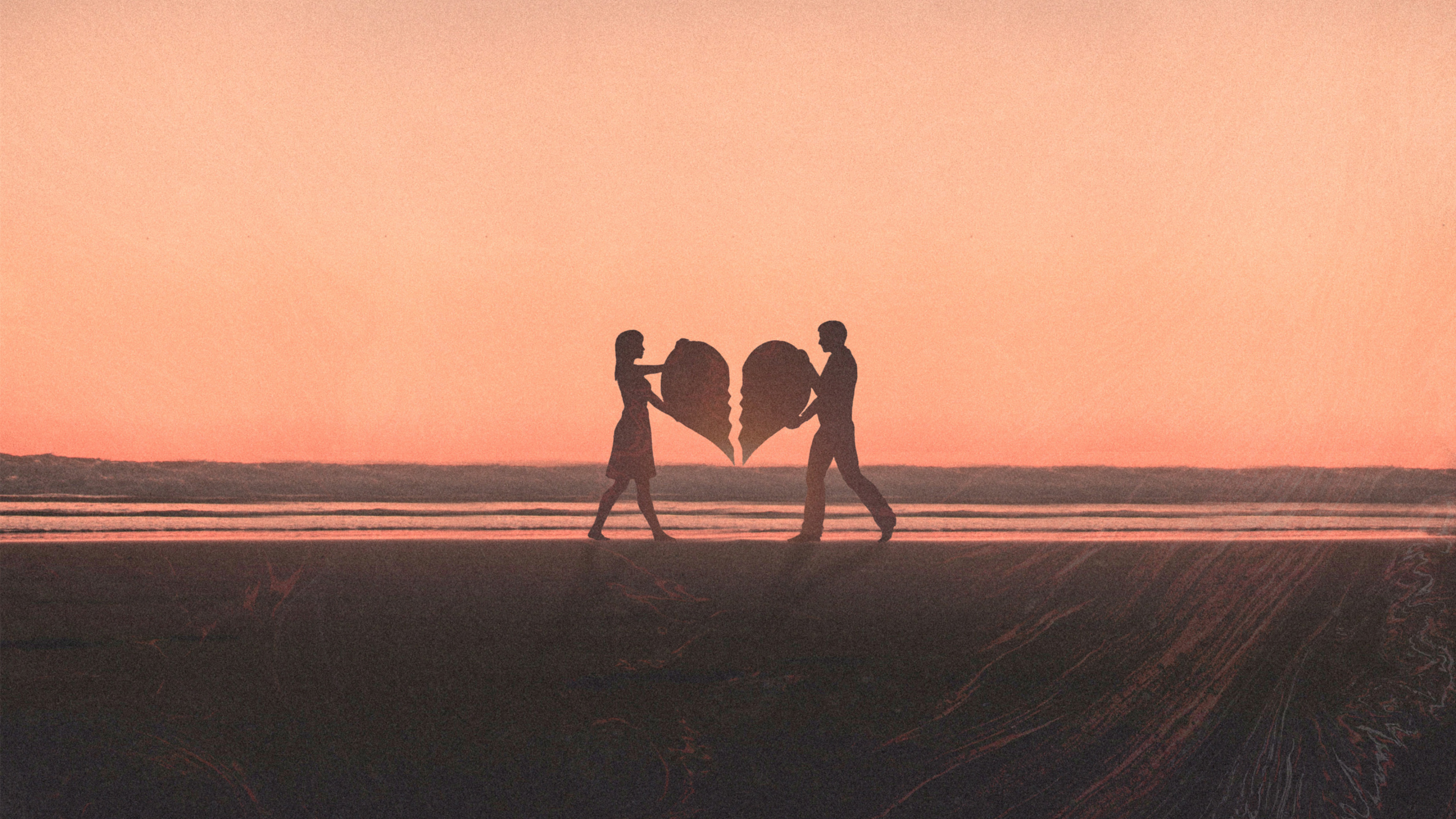 Обои Люди в природе, дружба, любовь, забава, горизонт в разрешении 2560x1440