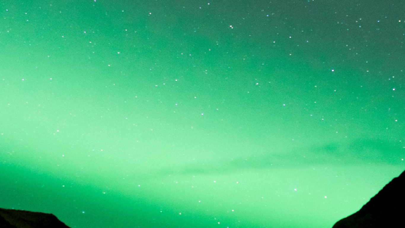 Обои атмосфера, природа, природный ландшафт, Аврора, астрономический объект в разрешении 1366x768