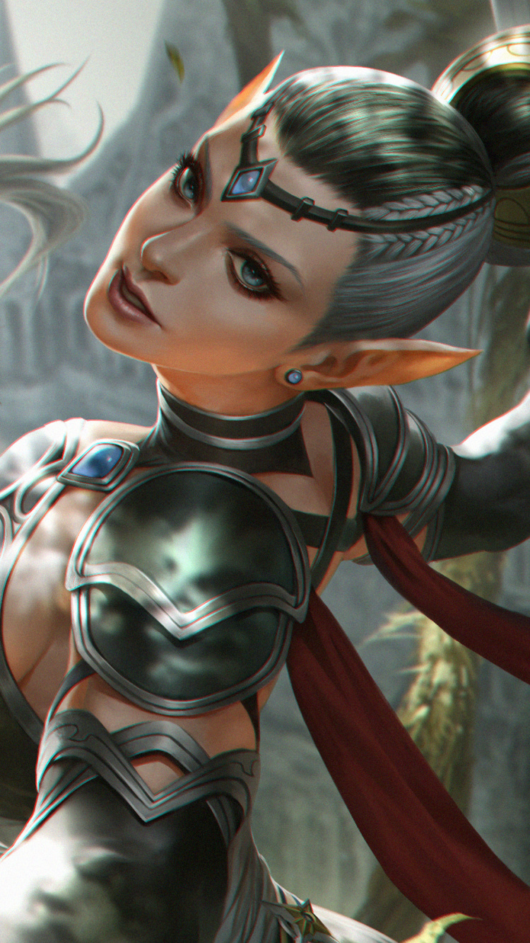 Обои арт, произведение искусства, иллюстрация, приключенческая игра, игры в разрешении 750x1334