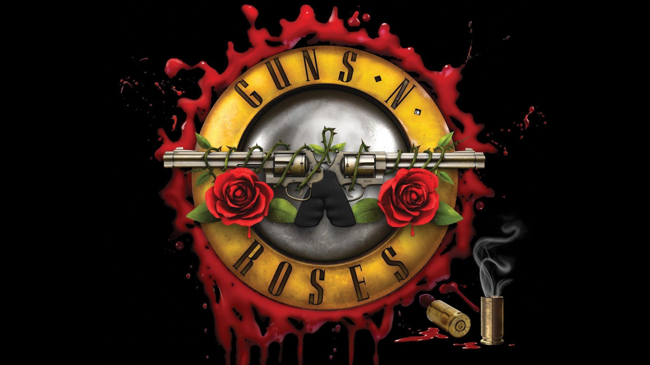Обои Guns N Roses, Not in This Lifetime Tour, концерт, графика, музыка в разрешении 1280x720