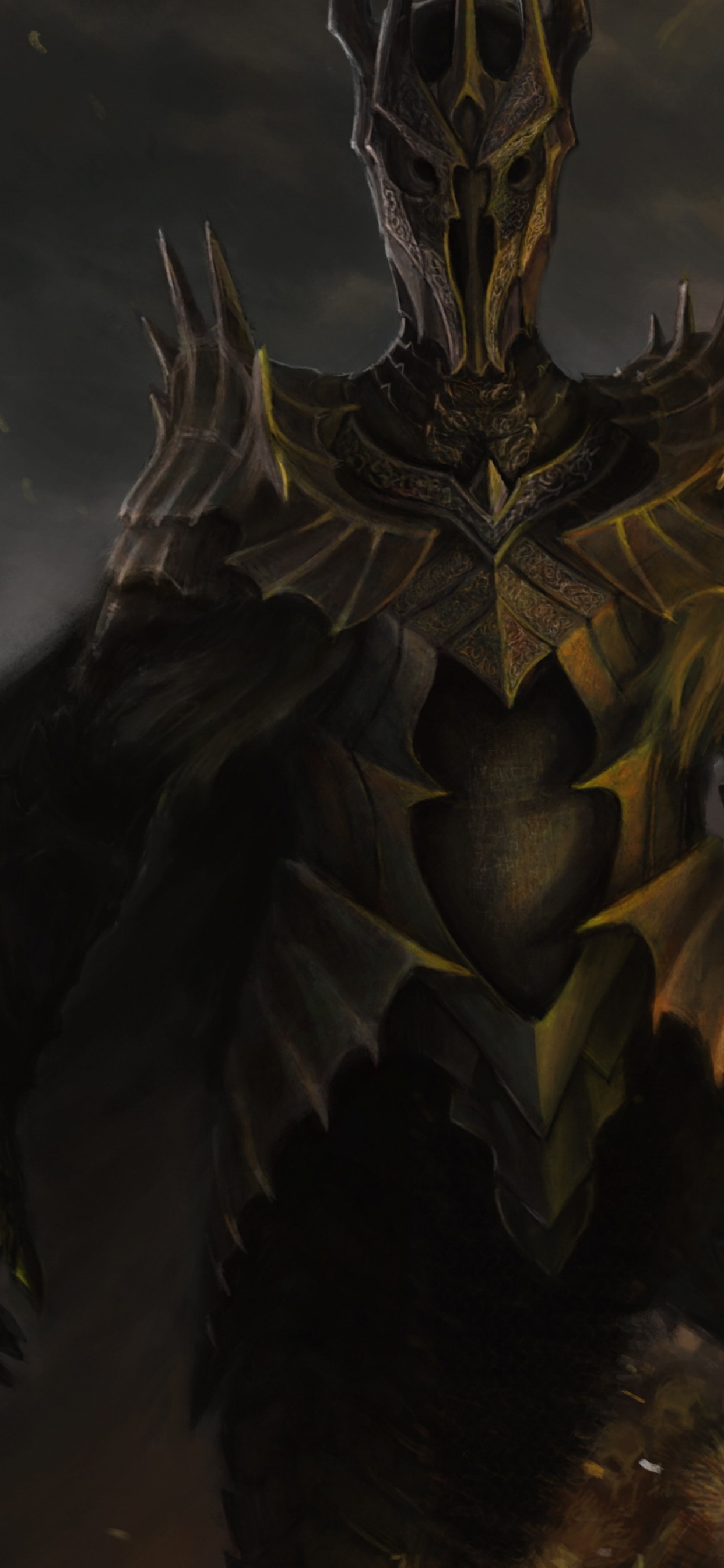 Обои Саурон, Хоббит, Властелин Колец, Мордор, одно кольцо в разрешении 1242x2688