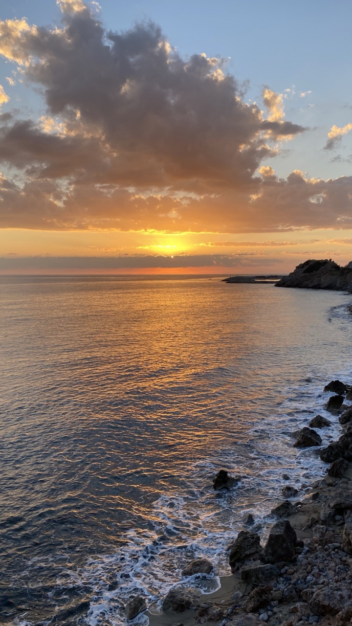 Обои море, облако, вода, гидроресурсы, атмосфера в разрешении 720x1280