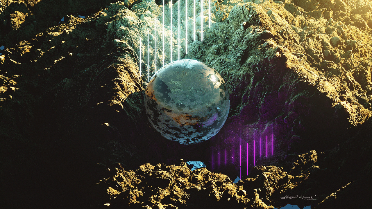 Обои сфера, вода, природа, мир, земля в разрешении 1280x720