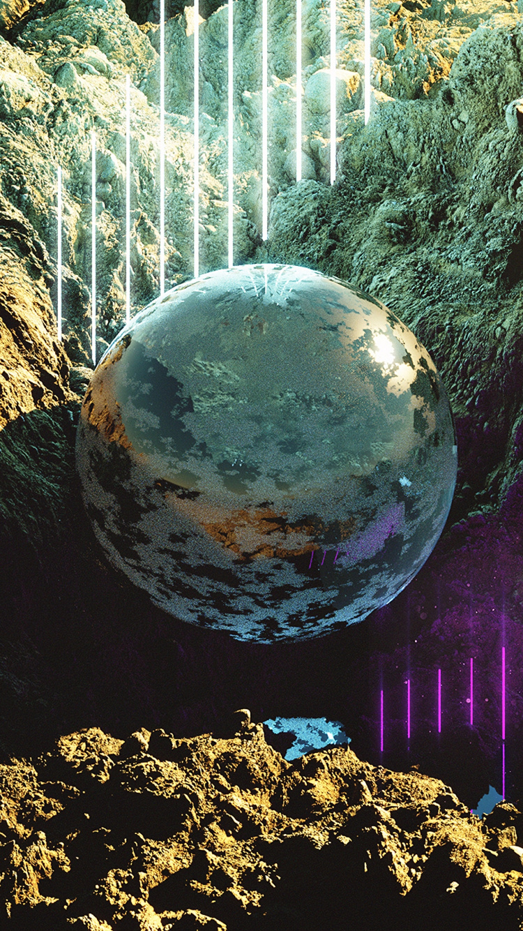 Обои сфера, вода, природа, мир, земля в разрешении 750x1334