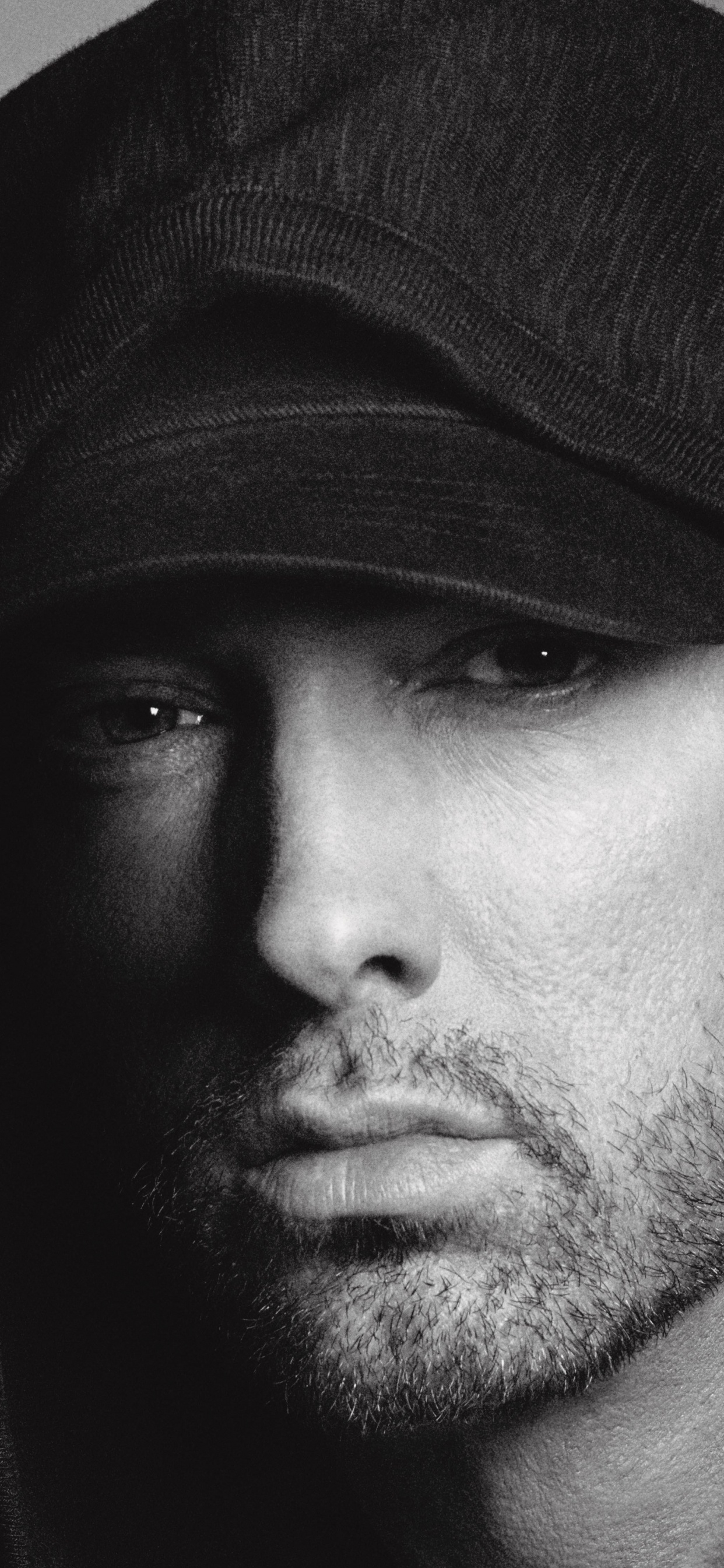 Обои eminem, реппер, камикадзе, концерт, лицо в разрешении 1242x2688