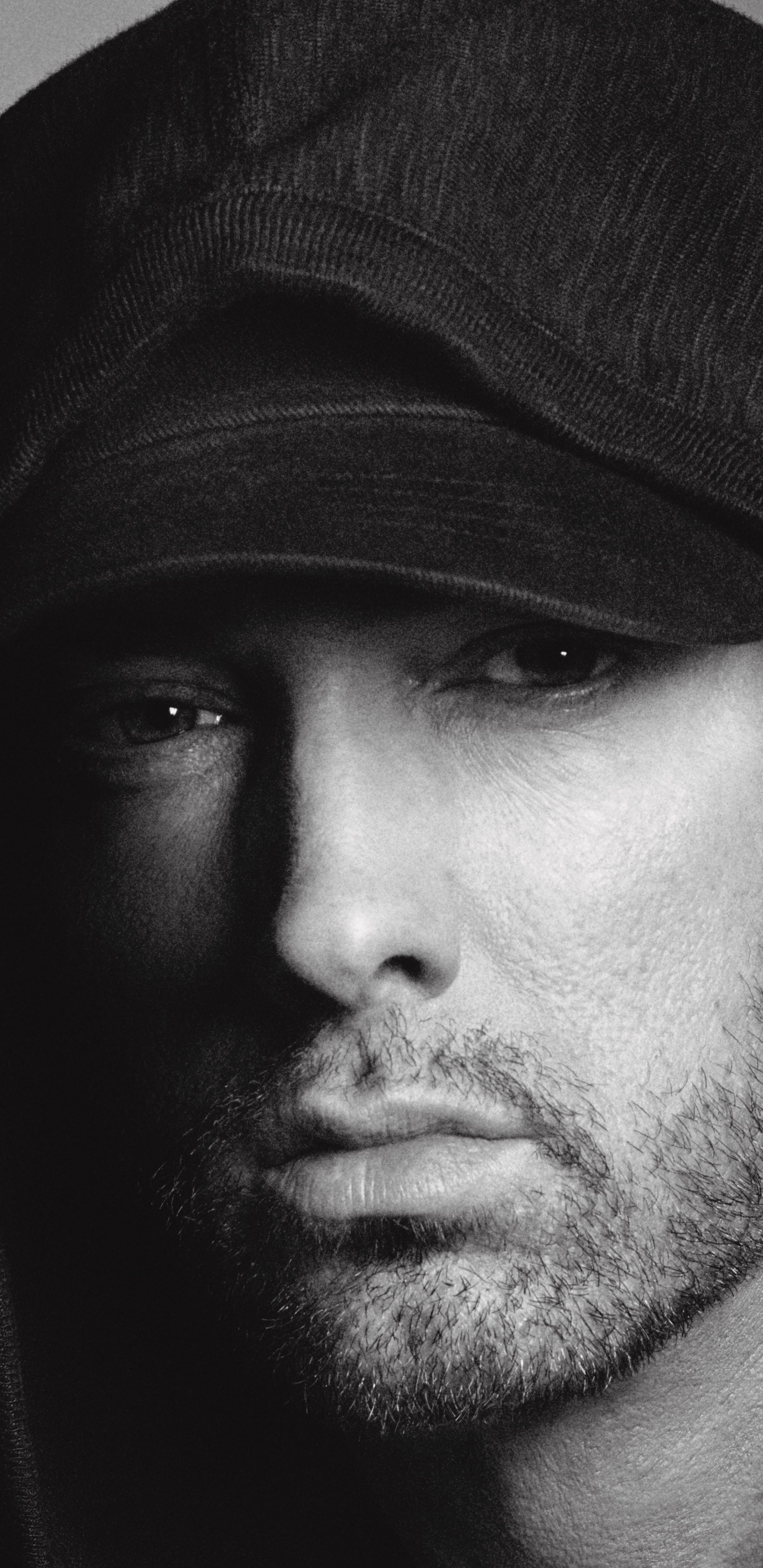 Обои eminem, реппер, камикадзе, концерт, лицо в разрешении 1440x2960