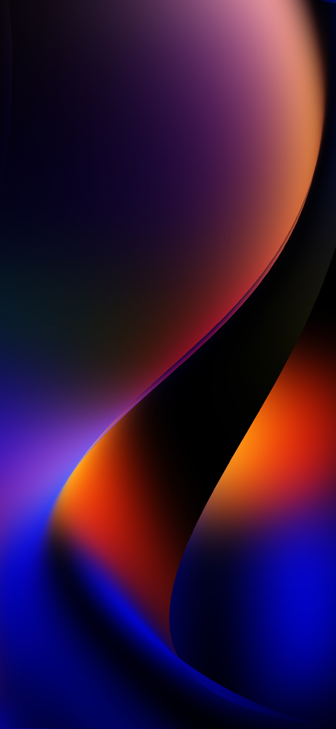 Обои Оранжевый цвет, красочность, атмосфера, солнечный свет, полутона и оттенки в разрешении 1125x2436