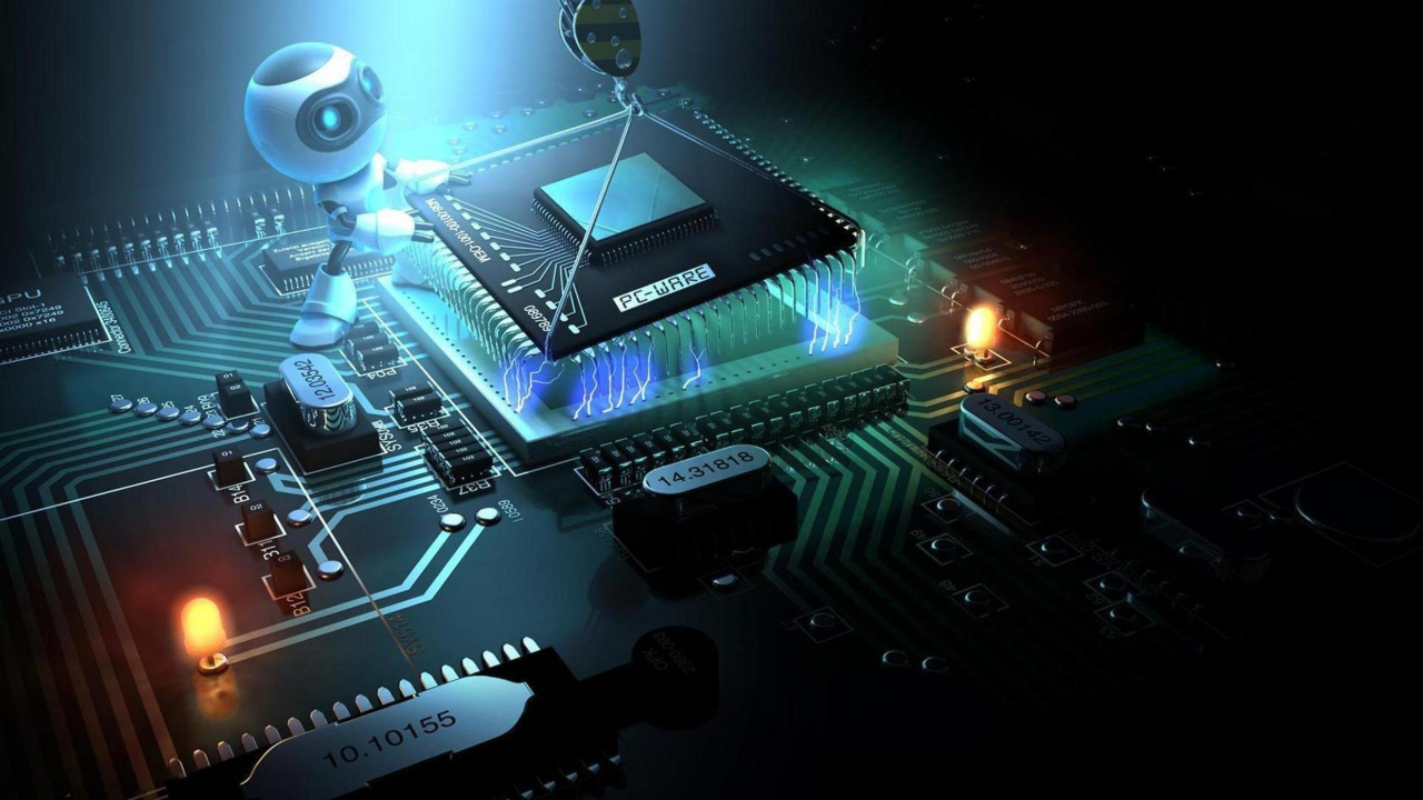 Обои электроника, технологии, электронная техника, графика, компьютерная игра в разрешении 1280x720