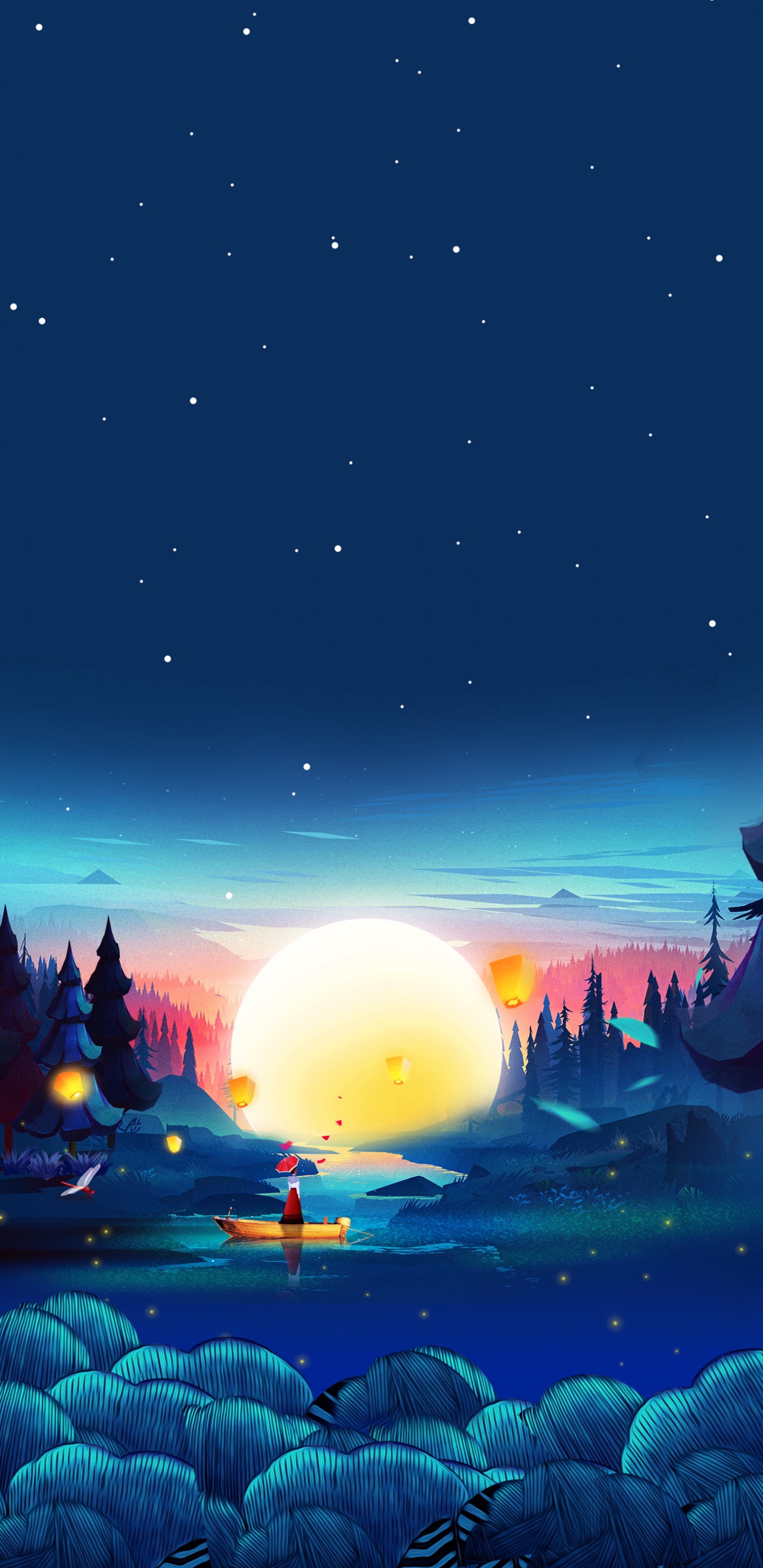 Обои хороший вид, атмосфера, дневное время, мир, экорегион в разрешении 1440x2960