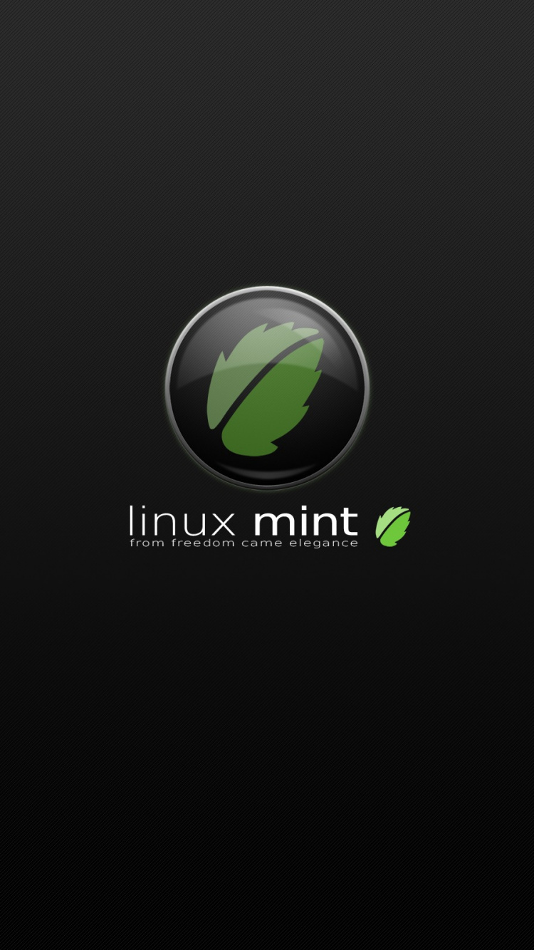 Обои linux, лого, графика, растение, марка в разрешении 750x1334