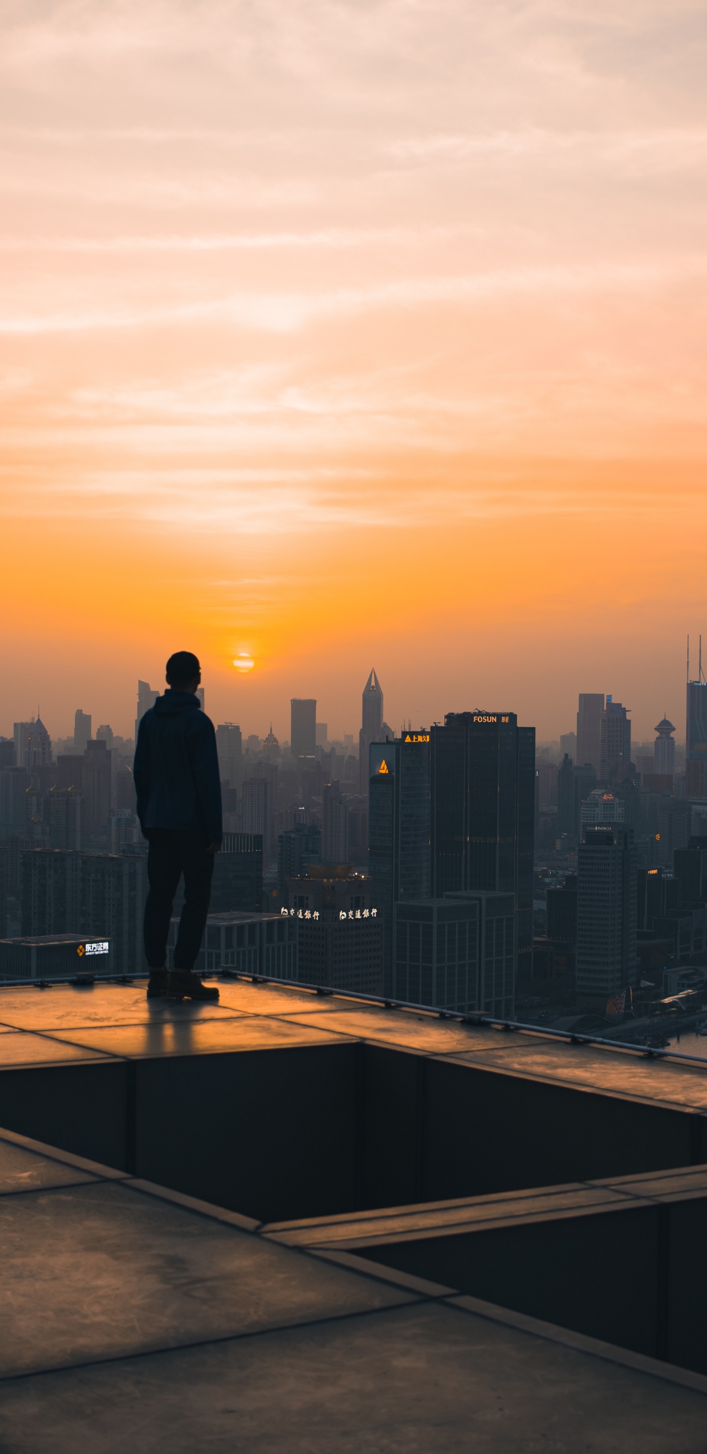 Обои городской пейзаж, линия горизонта, дневное время, город, городской район в разрешении 1440x2960