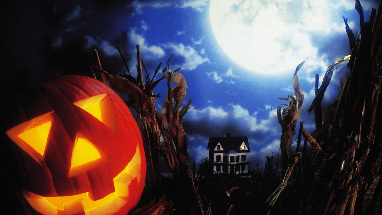 Обои калебас, фестиваль, Хэллоуин, Джек о фонарь, тьма в разрешении 1280x720
