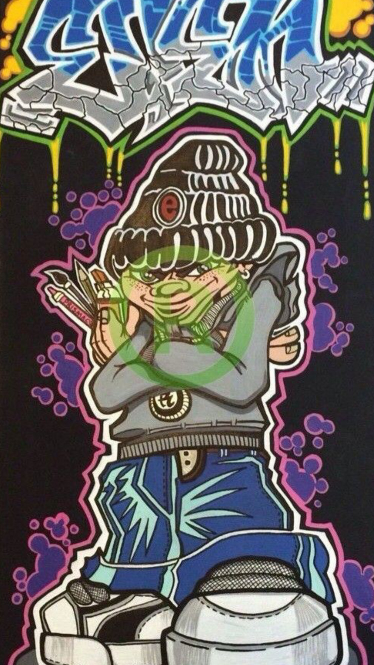 Обои иллюстрация, арт, граффити, рисование, уличное искусство в разрешении 750x1334