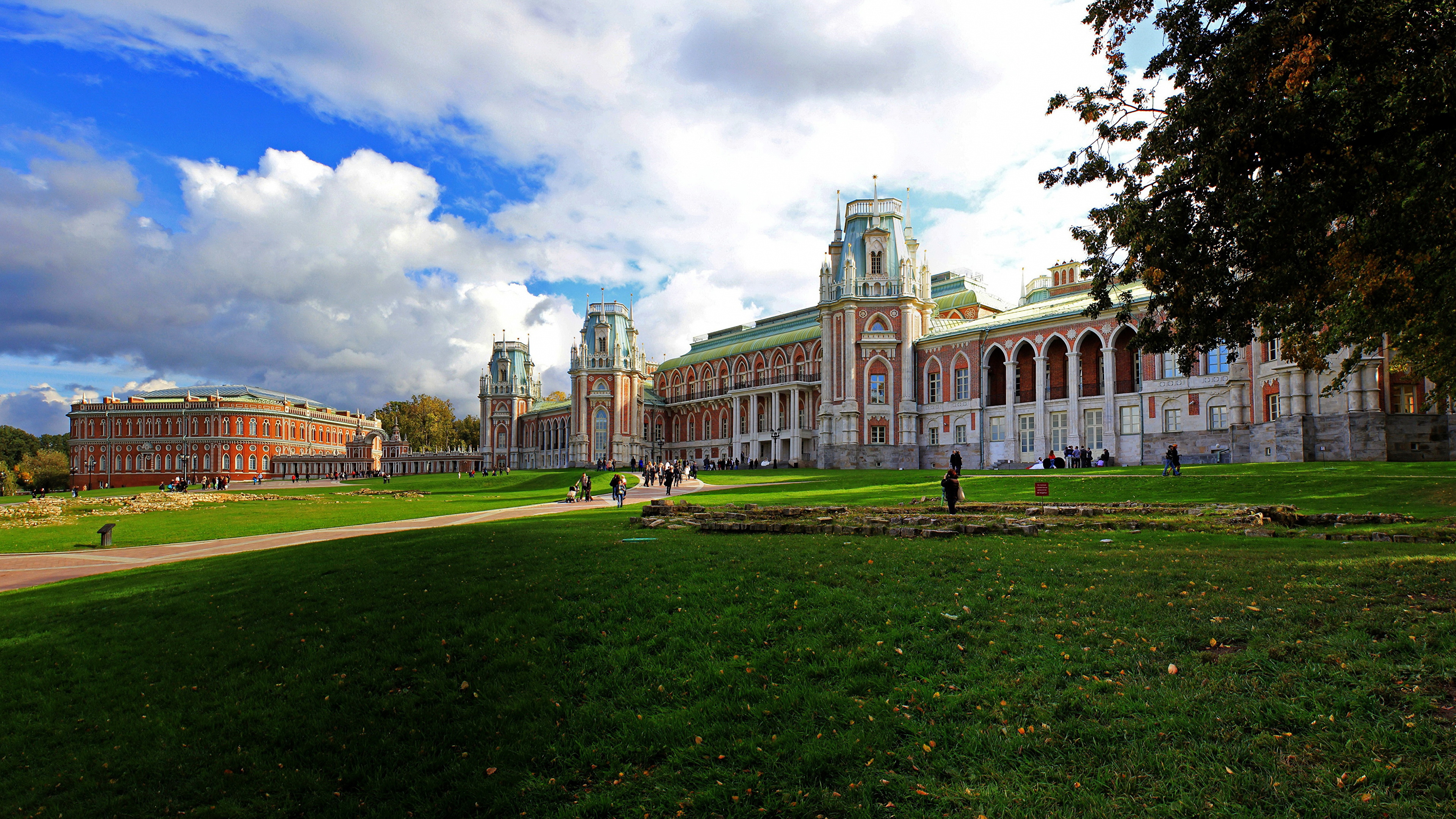 Обои Парк Царицыно, Москва, имущество, кампус, здание в разрешении 3840x2160