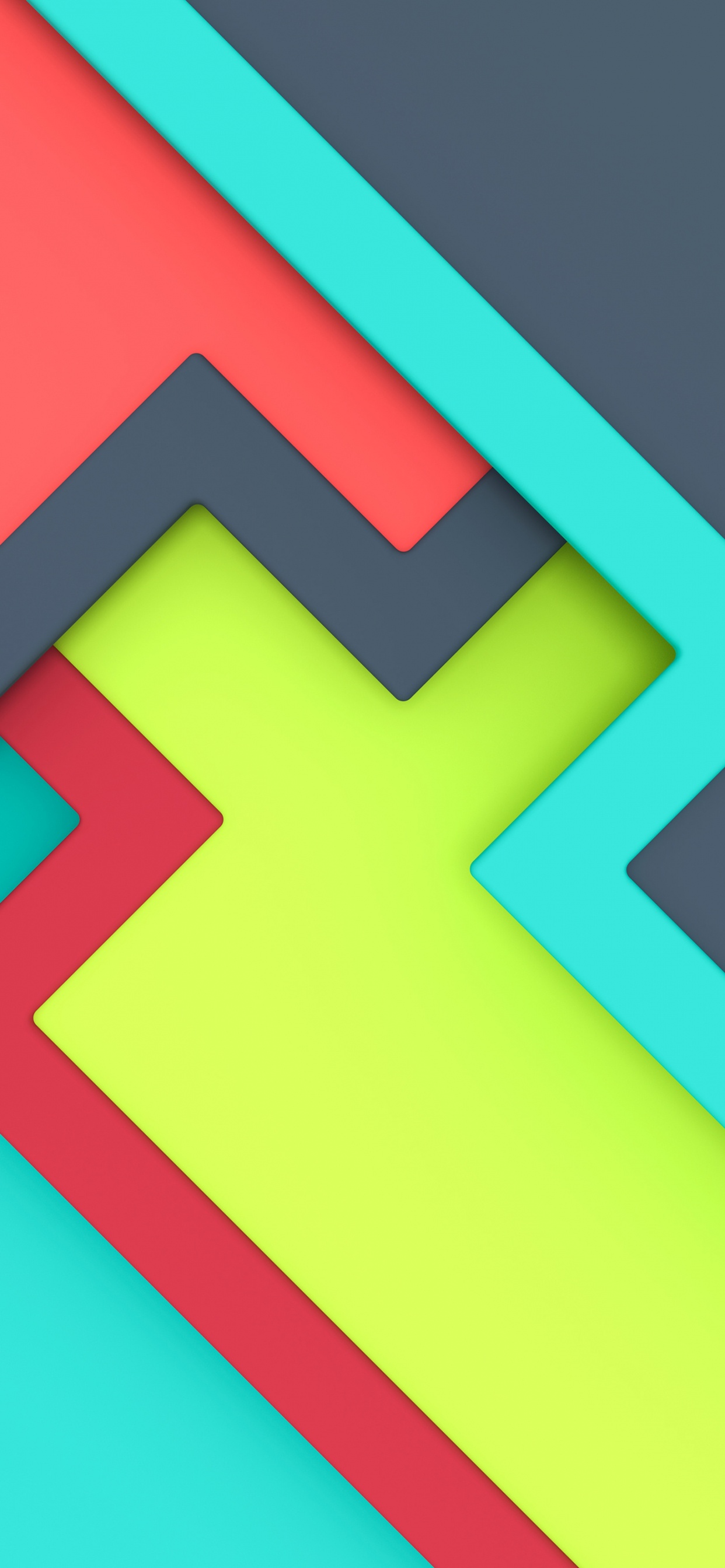 Обои Апельсин, графический дизайн, красочность, прямоугольник, треугольник в разрешении 1242x2688