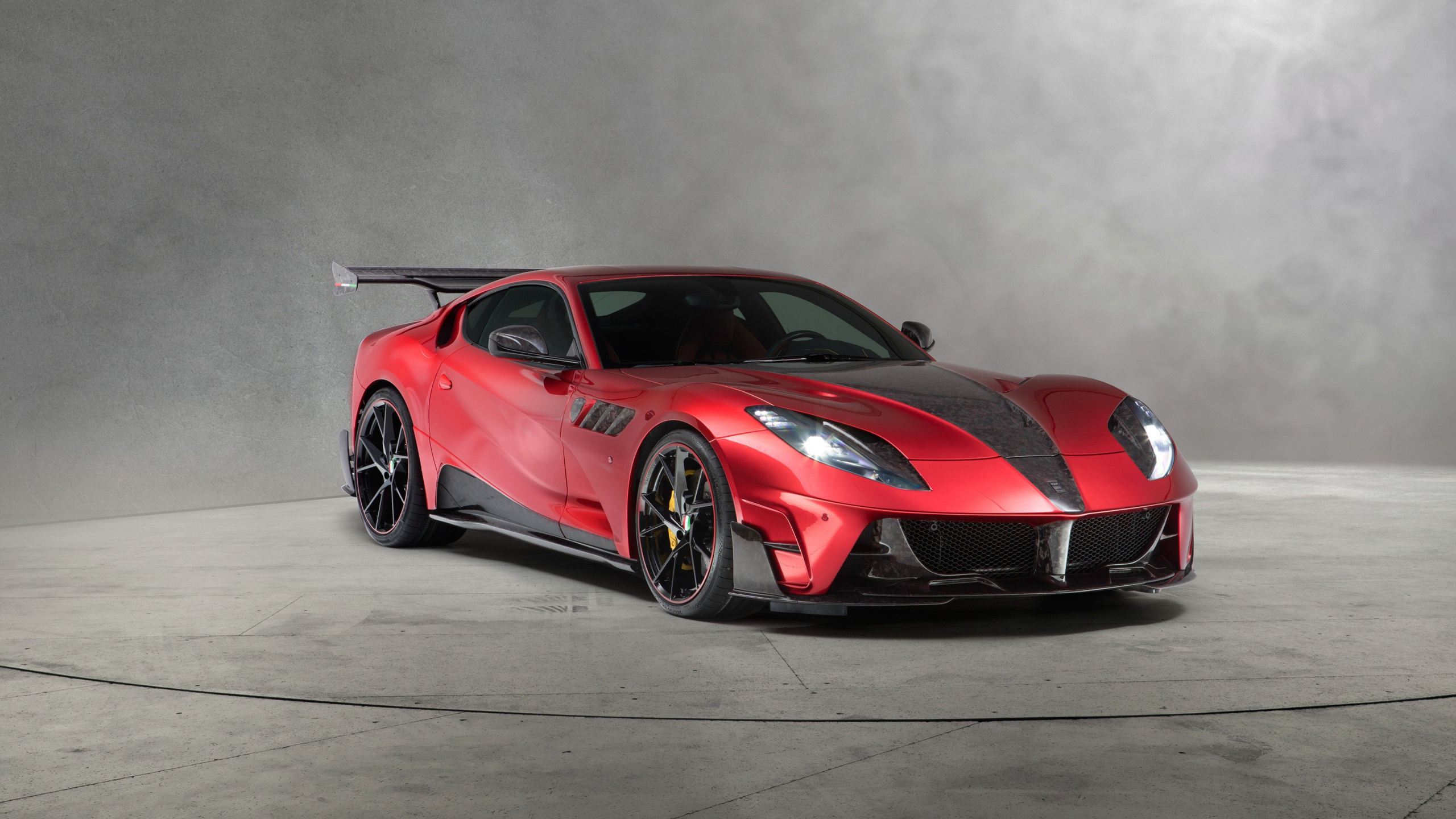 Обои тюнинг ferrari 812 superfast, легковые автомобили, женевский автосалон, тюнинг автомобилей, суперкар в разрешении 2560x1440