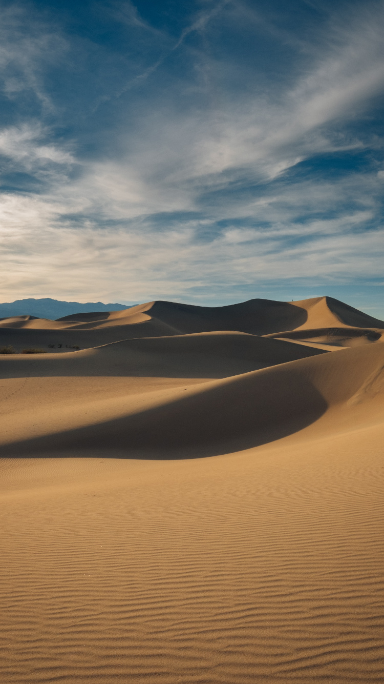 Обои песок, эрг, окружающая среда, эолийские рельефы, природа в разрешении 750x1334