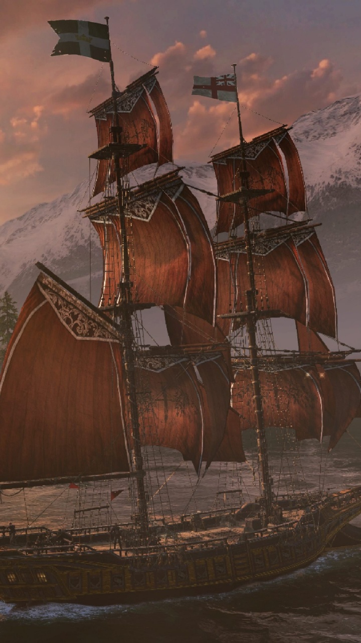 Обои assassins creed rogue, ассассинс Крид братство, ubisoft, xbox one, playstation 4 в разрешении 720x1280