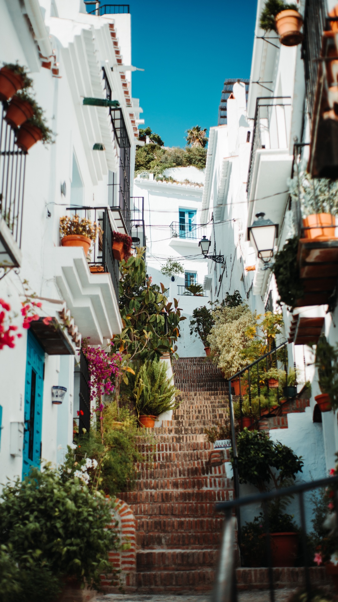 Обои соседство, синий, населенный пункт, дорога, городской район в разрешении 1080x1920