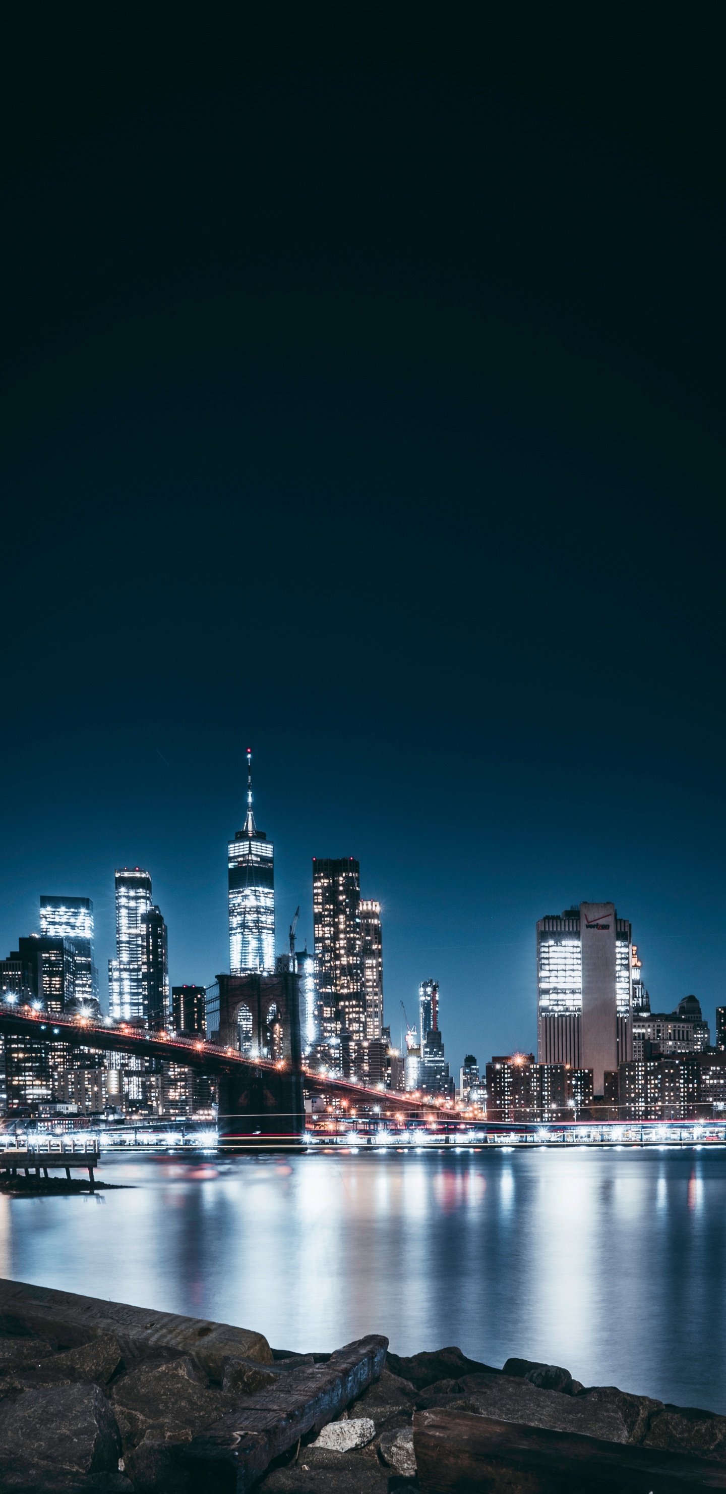 Обои городской пейзаж, город, линия горизонта, метрополия, городской район в разрешении 1440x2960