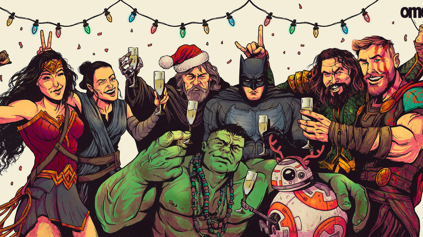 Обои Детстроук, команда, арт, люди, рисование в разрешении 1366x768