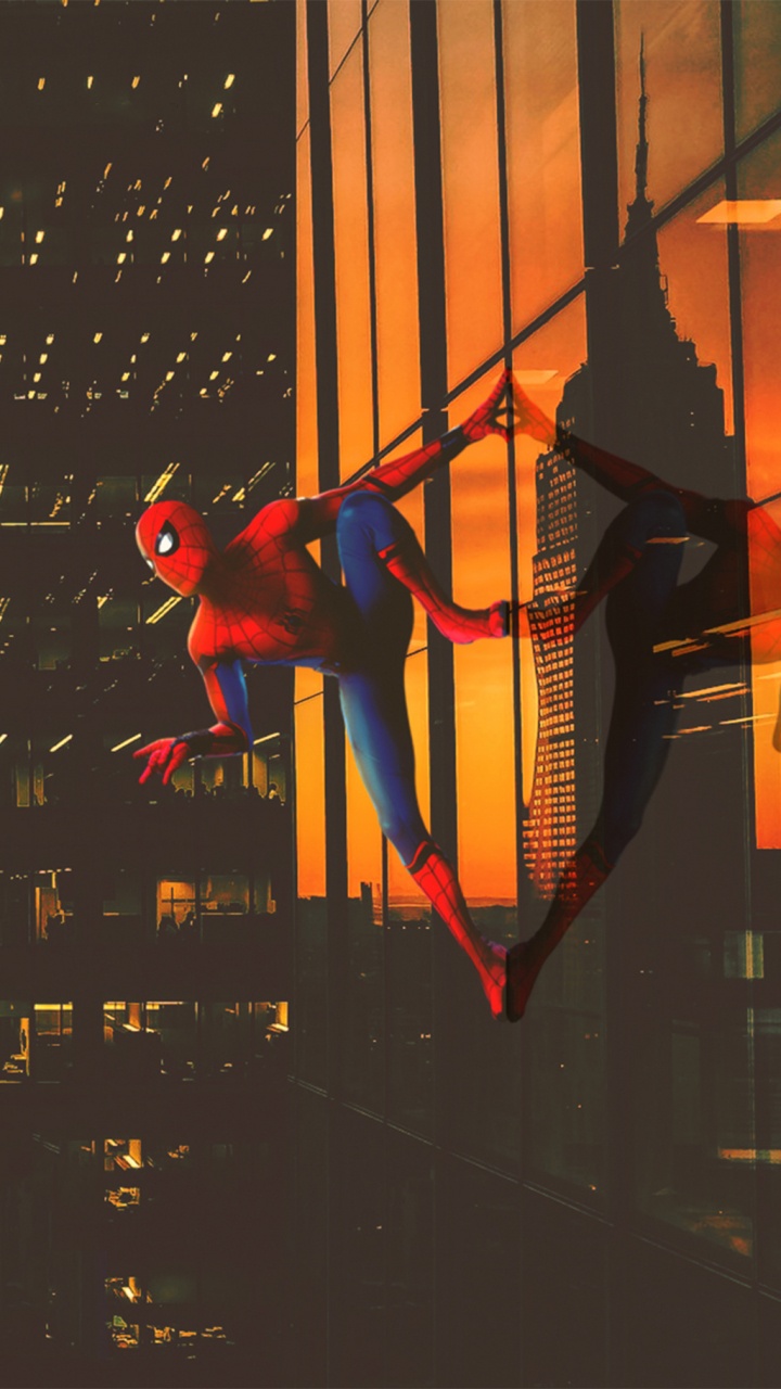 Обои Эмпайр Стейт Билдинг, закат, здание, небоскреб, город в разрешении 720x1280