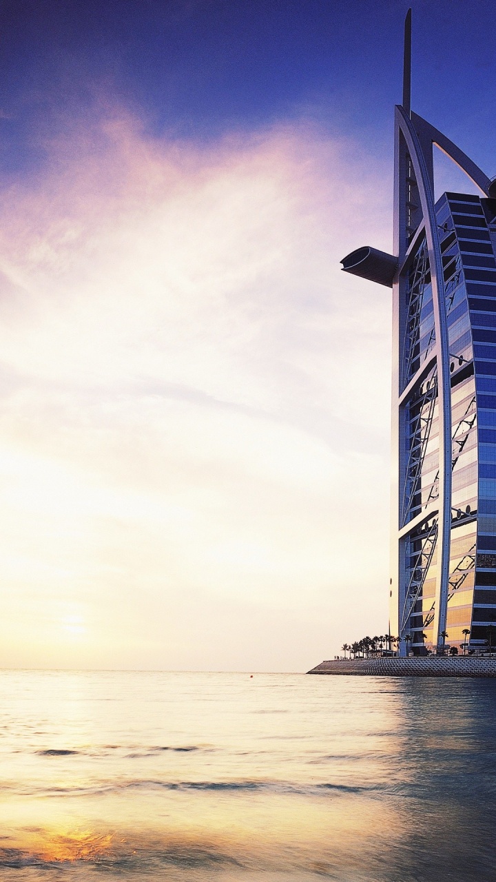 Обои Дубай, Бурдж Аль араб, Бурдж Халифа, Хотел, Джумейра в разрешении 720x1280