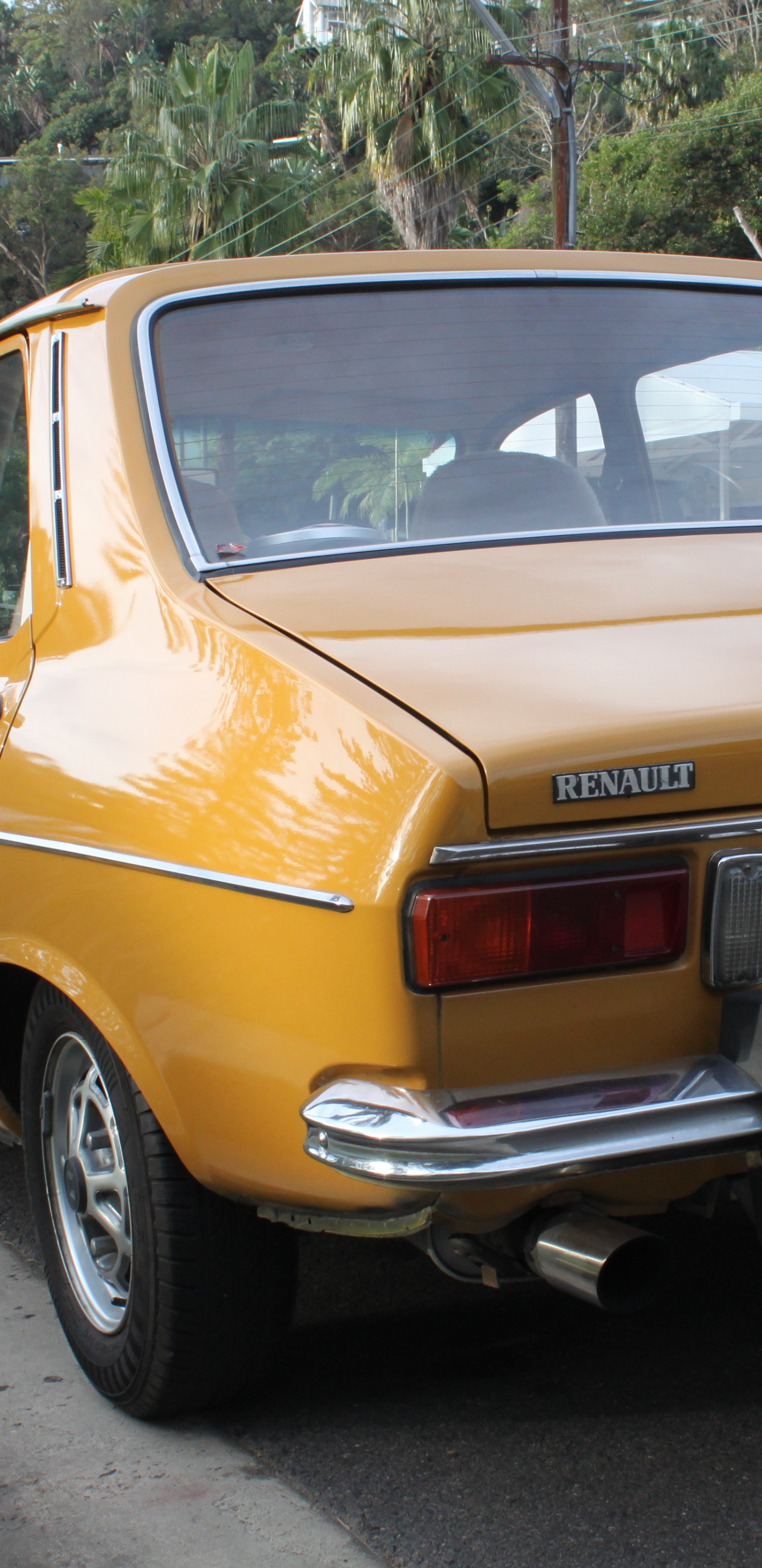 Обои Рено 12, авто, Рено, классический автомобиль, седан в разрешении 1440x2960
