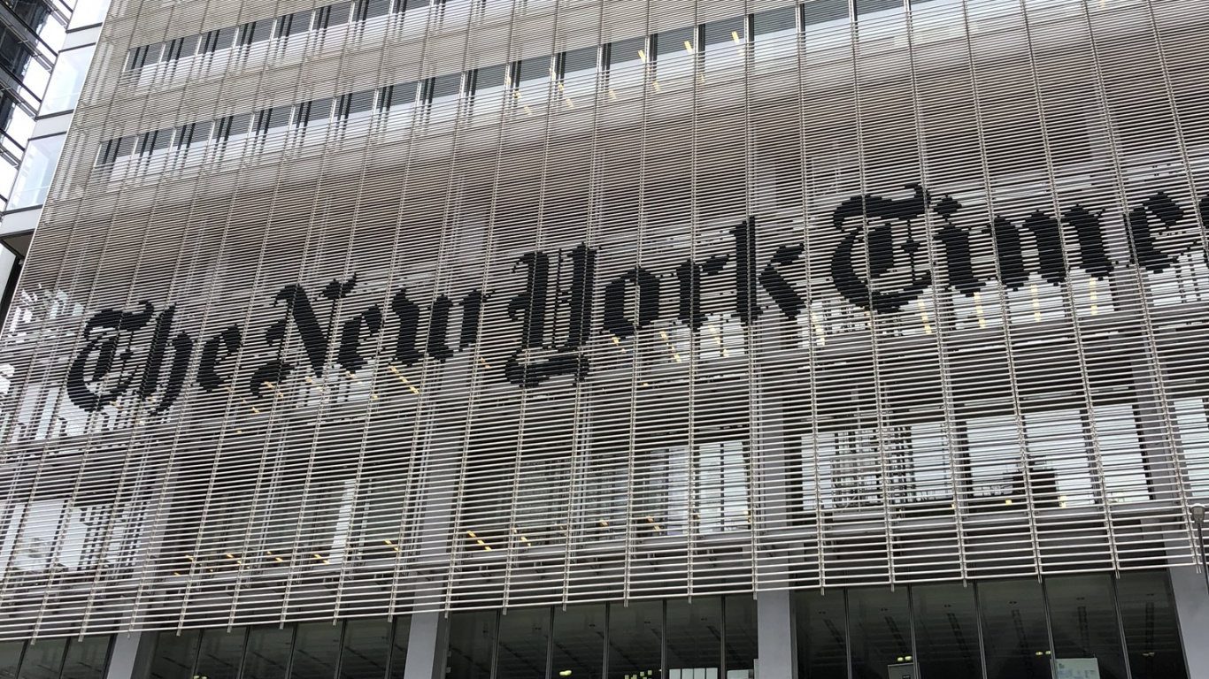 Обои Нью-Йорк, здание New York Times, Нью-Йорк Таймс Билдинг, коммерческое здание, башня в разрешении 1366x768