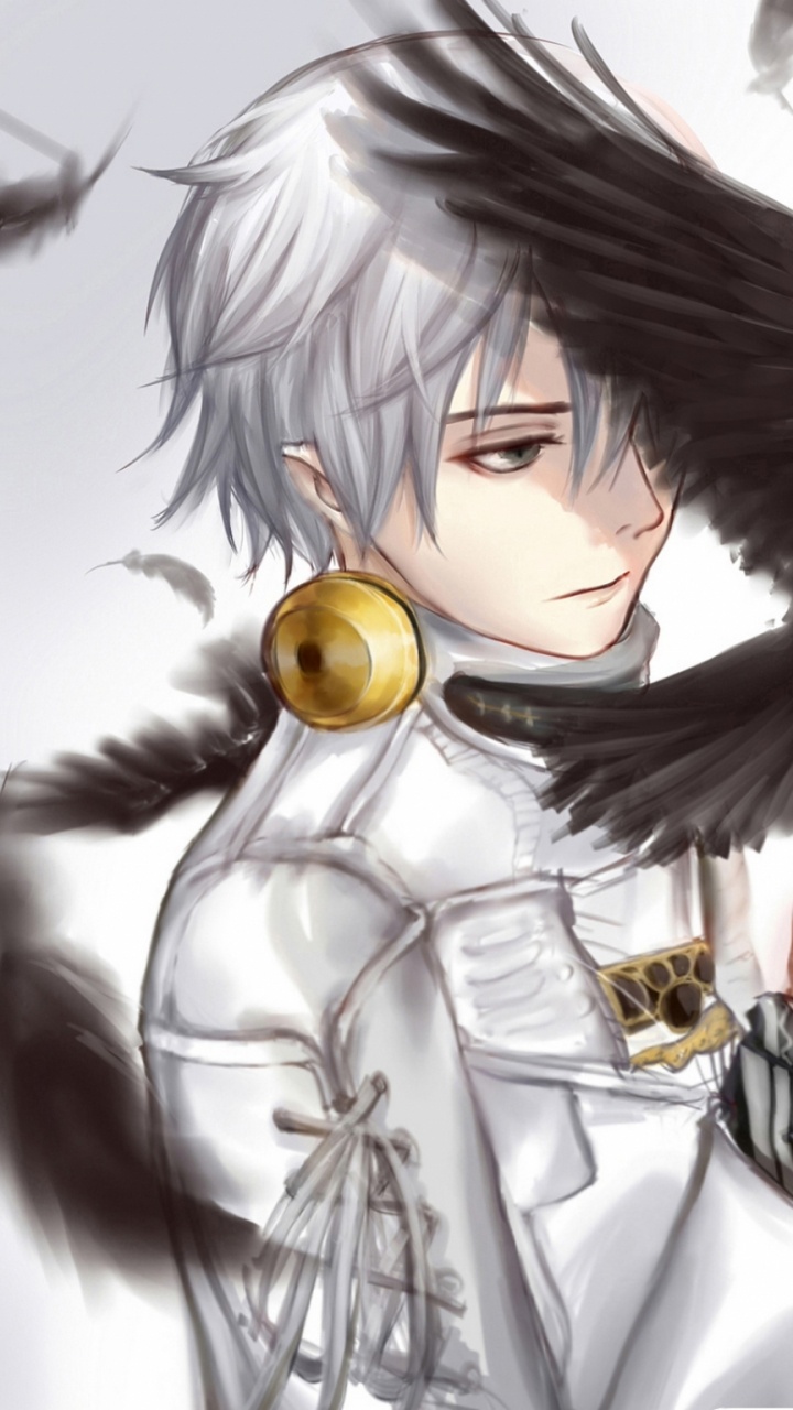 Обои Кен kaneki, Токио вурдалак, иллюстрация, каштановые волосы, сверхъестественное существо в разрешении 720x1280