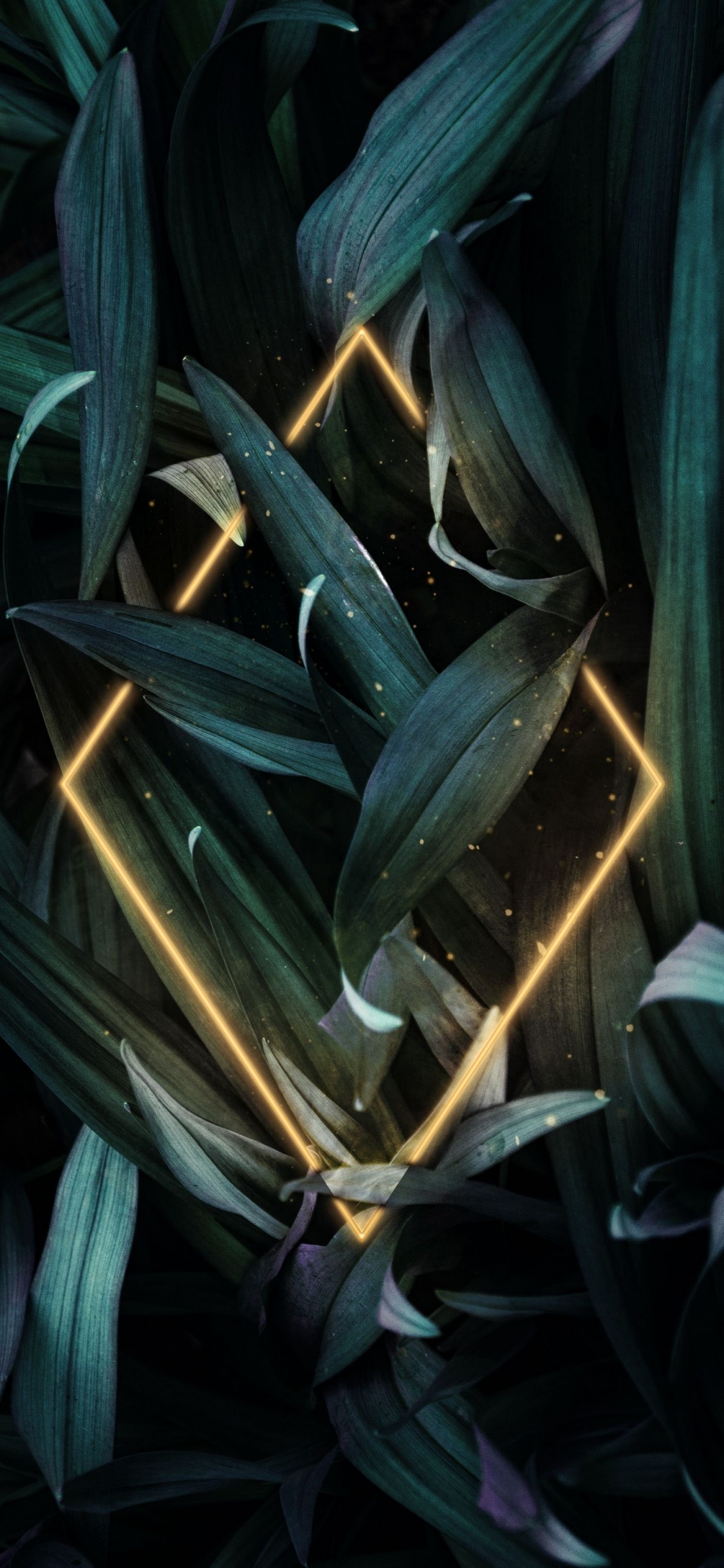 Обои арт, автомобильное освещение, наземное растение, электрик, космос в разрешении 1125x2436