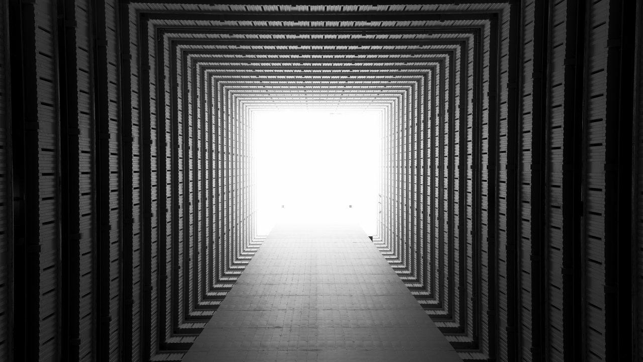 Обои черный, белые, свет, линия, монохромный в разрешении 1280x720