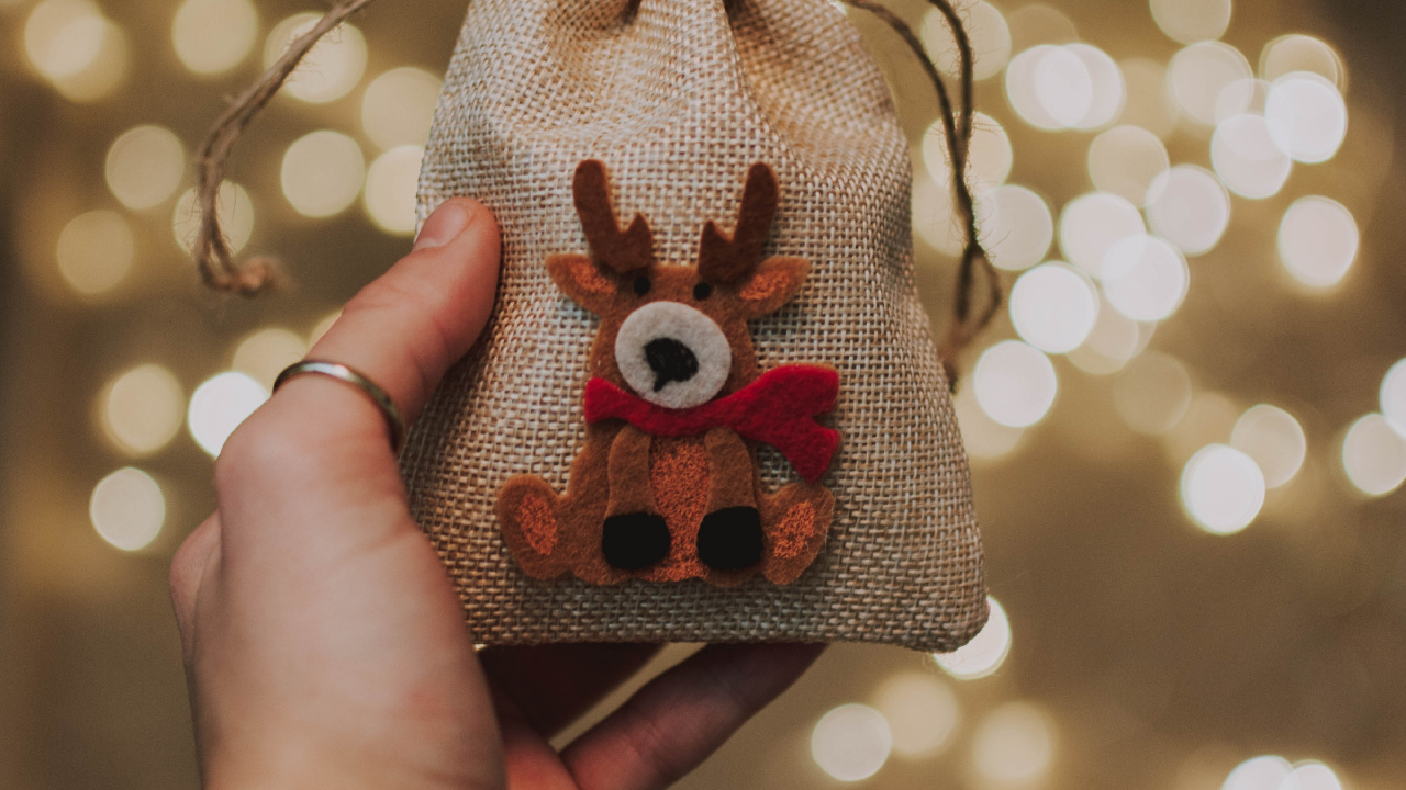 Обои Рождественский день, рождественский орнамент, палец, орнамент, дерево в разрешении 1280x720