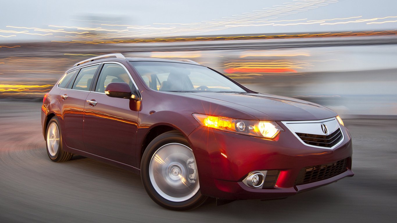 Обои акура, универсал, акуры TSX, автомобиль среднего класса, вид транспорта в разрешении 1366x768