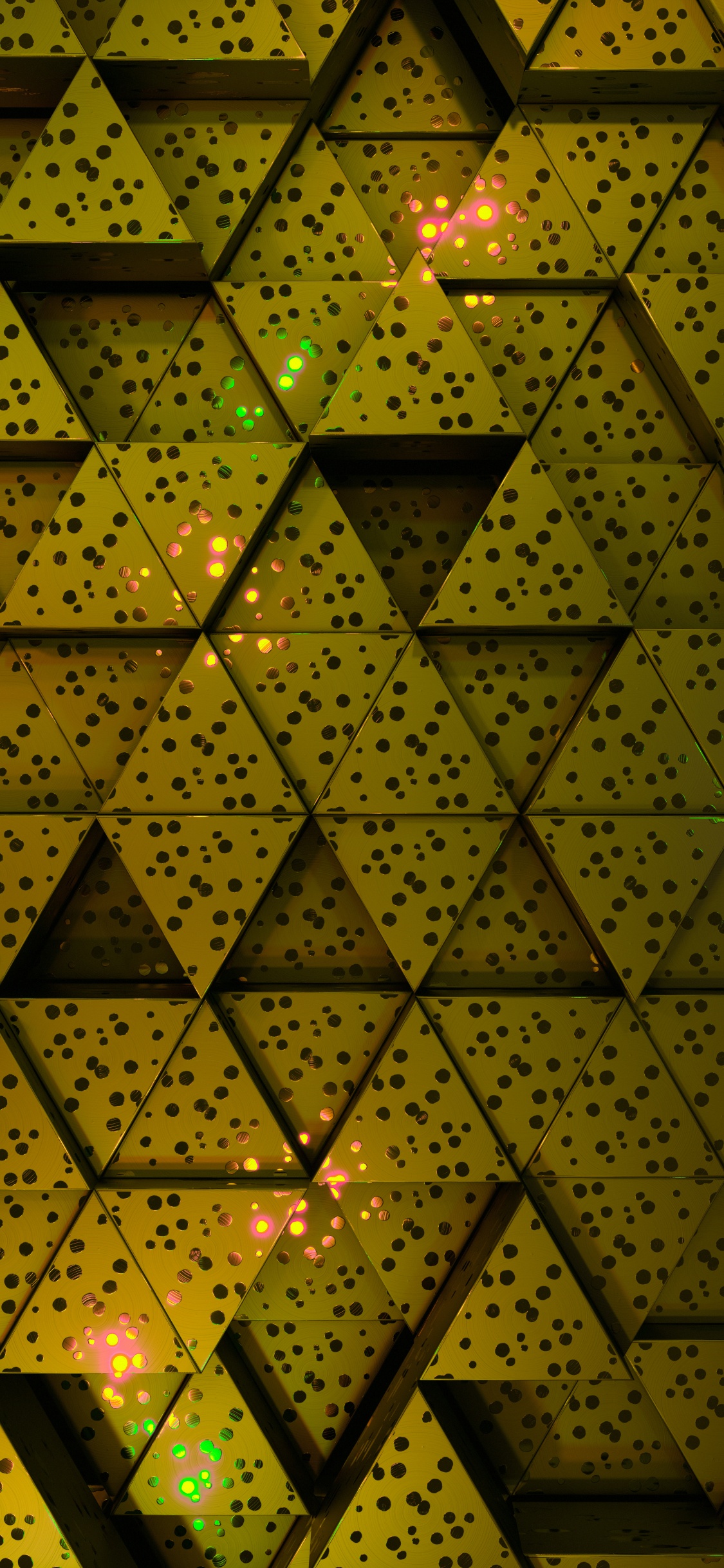 Обои узор, жив y66, свет, треугольник, ткань в разрешении 1125x2436