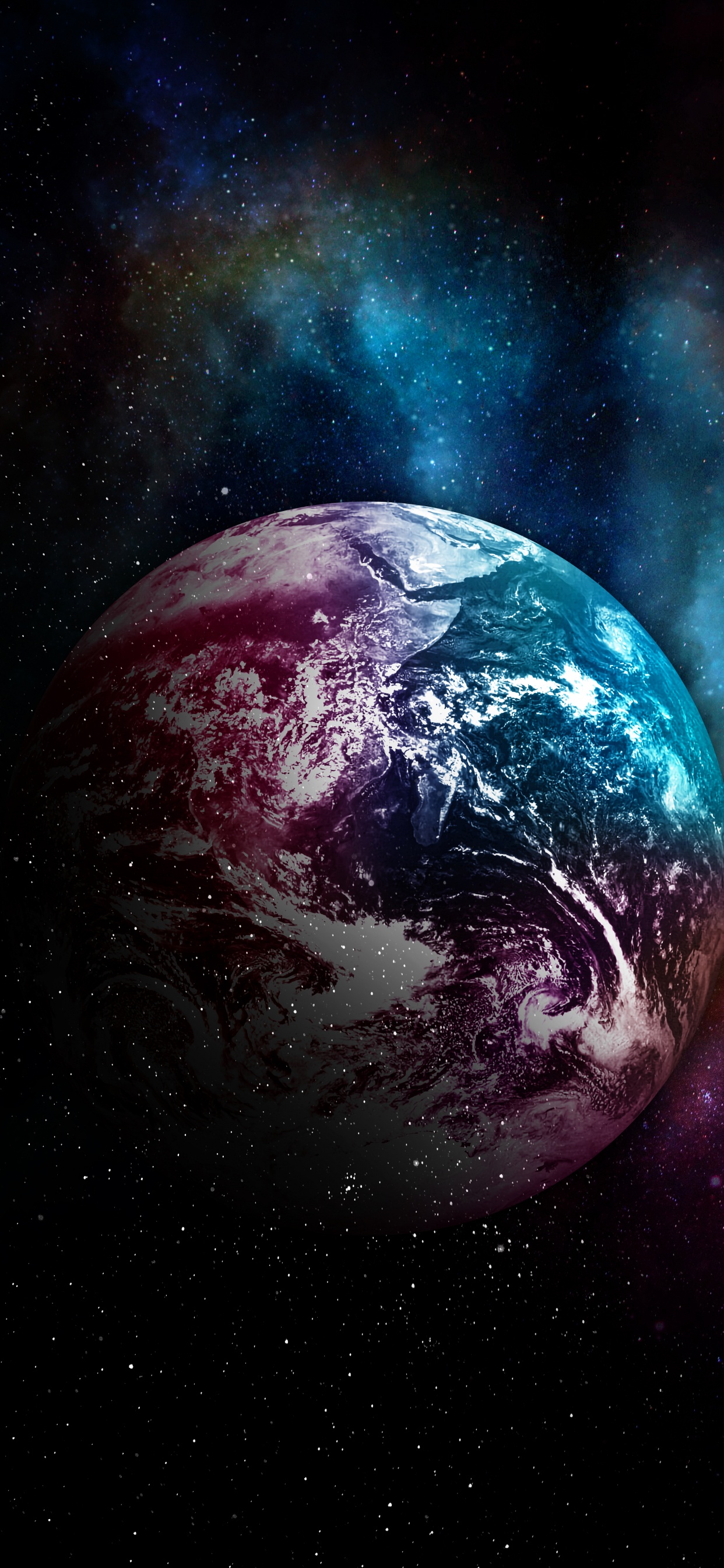 Обои земной овал, голубой мрамор, земля, аполлон 17, атмосфера в разрешении 1242x2688