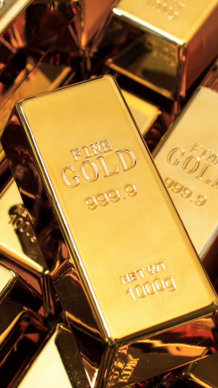 Обои загадочное золото, золотой слиток, золото, золотая монета, Янтарь в разрешении 720x1280