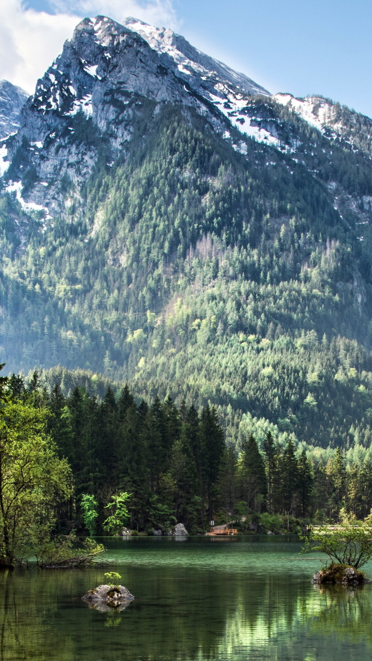 Обои гора, горный рельеф, природа, дикая местность, каровое озеро в разрешении 750x1334