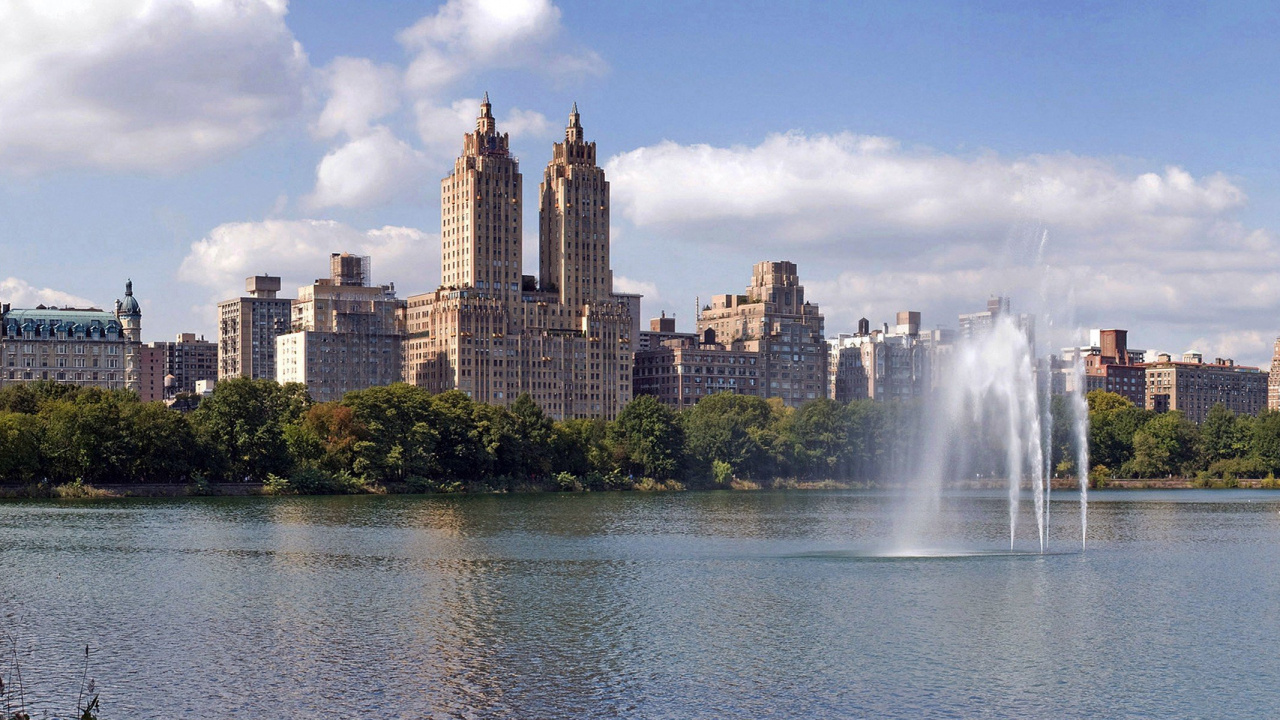 Обои водоем, линия горизонта, гидроресурсы, дневное время, водохранилище в разрешении 1280x720