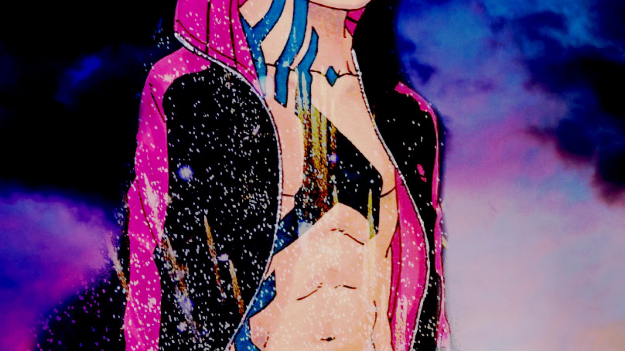 Обои боруто боруто-наруто фильм, арт, пурпур, розовый, облако в разрешении 1280x720