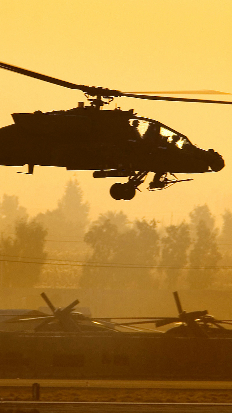 Обои agustawestland apache, вертолет, ударный вертолет, военный самолет, военный вертолет в разрешении 750x1334