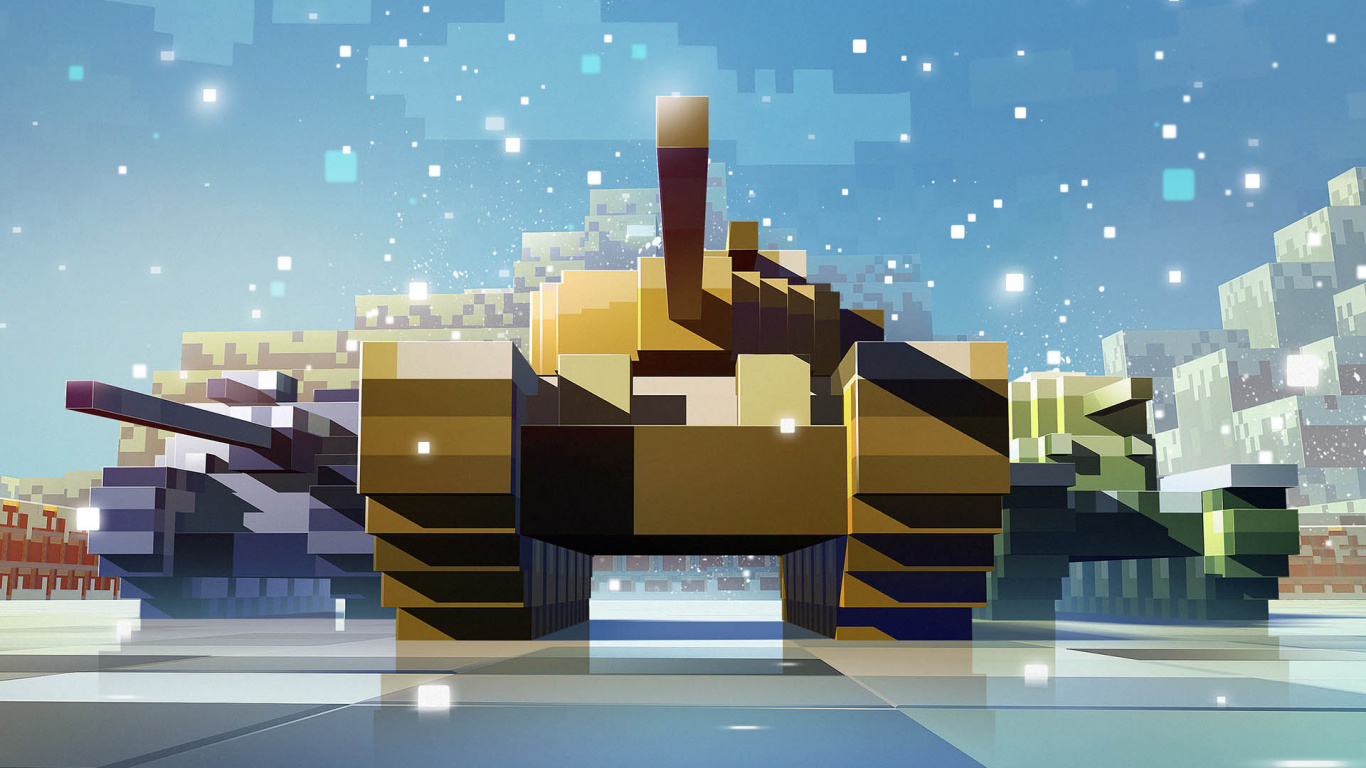 Обои world of tanks, бак, wargaming, архитектура, игра в разрешении 1366x768