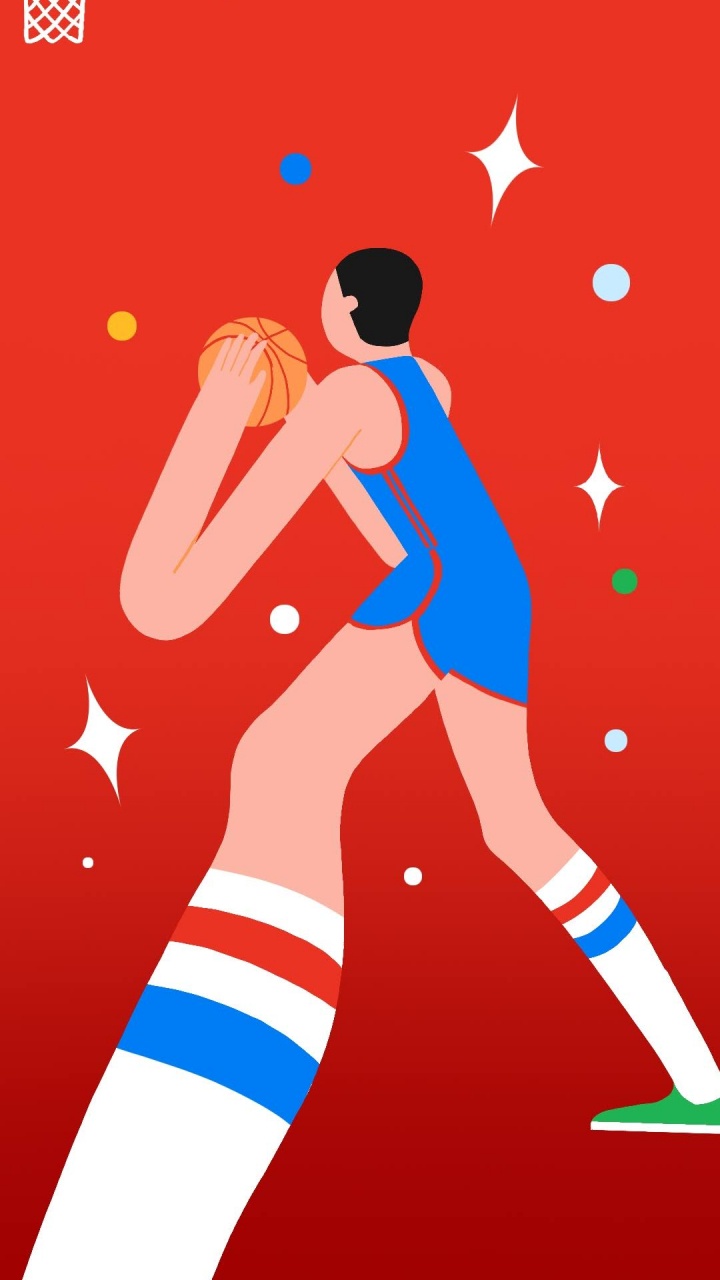 Обои Google, Google Pixel 4a, пиксель 4a, смартфон, красный цвет в разрешении 720x1280