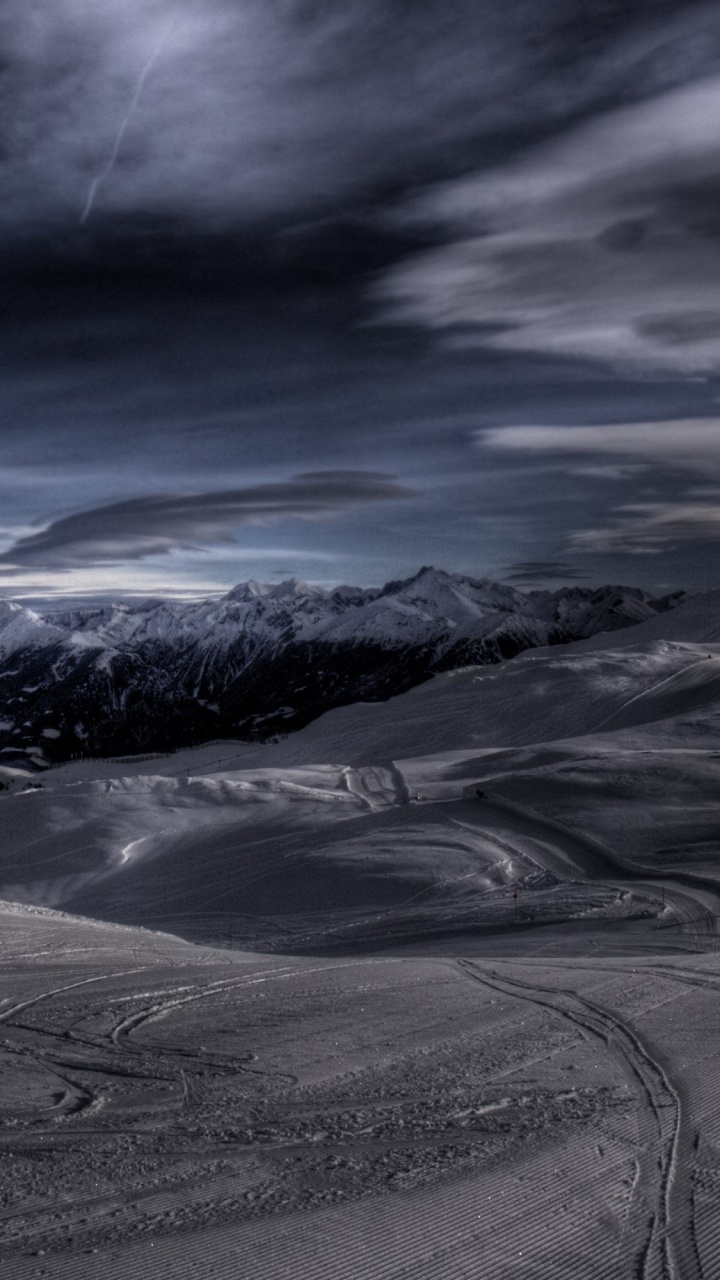 Обои природа, гора, облако, атмосфера, произведение искусства в разрешении 720x1280